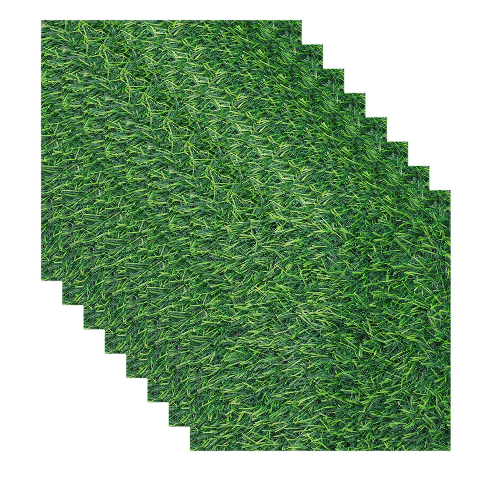 Artificial Grass Turf Mat, 12x12x0.1 Inch Fake Grass Rug Carpet, 12Pcs