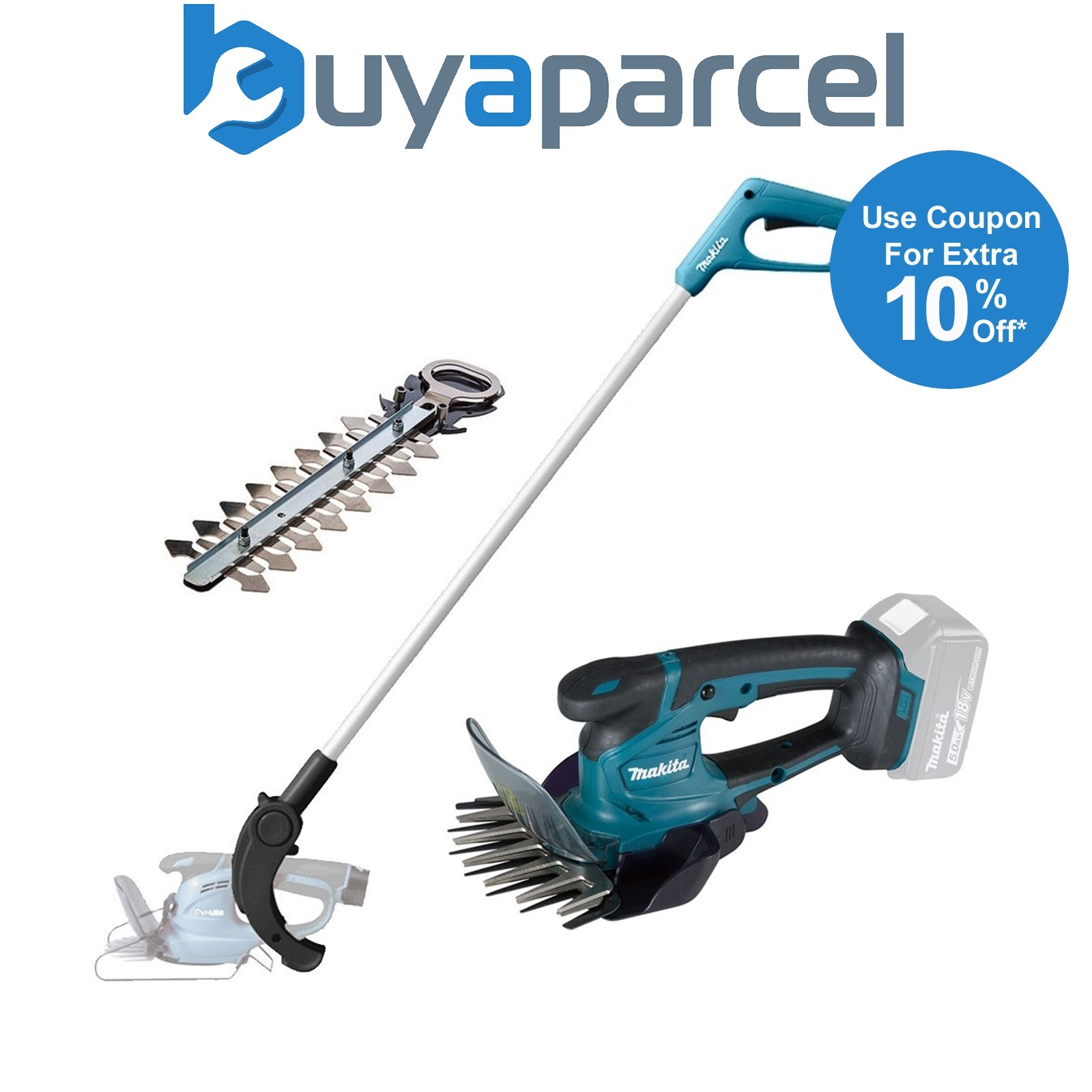 Makita DUM604Z 18v LXT Cordless Garden Pruner Hedge Cutter Grass Shear + Handle