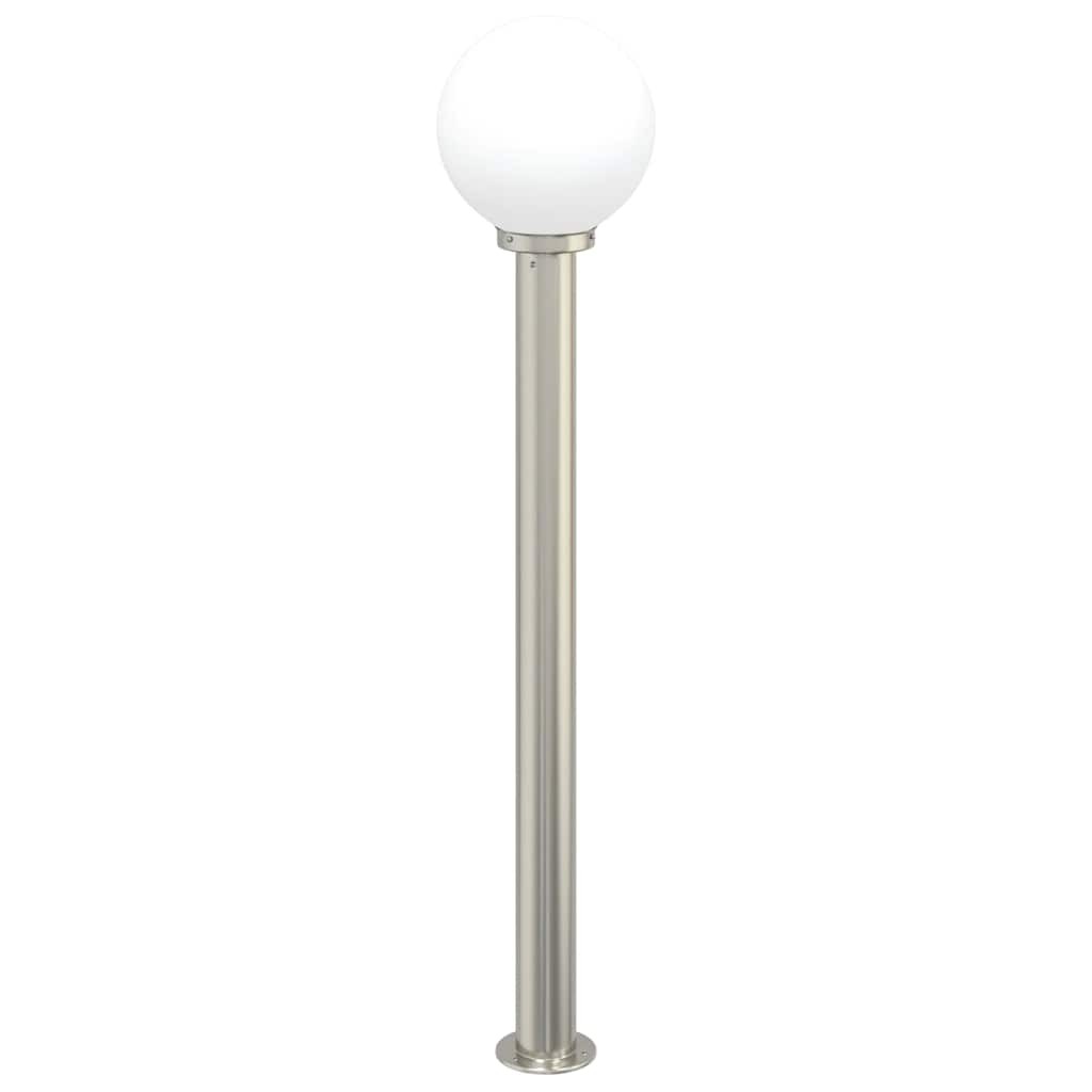 Bollard Light 120 cm Stainless Steel Silver IP44 Outdoor Garden vidaXL