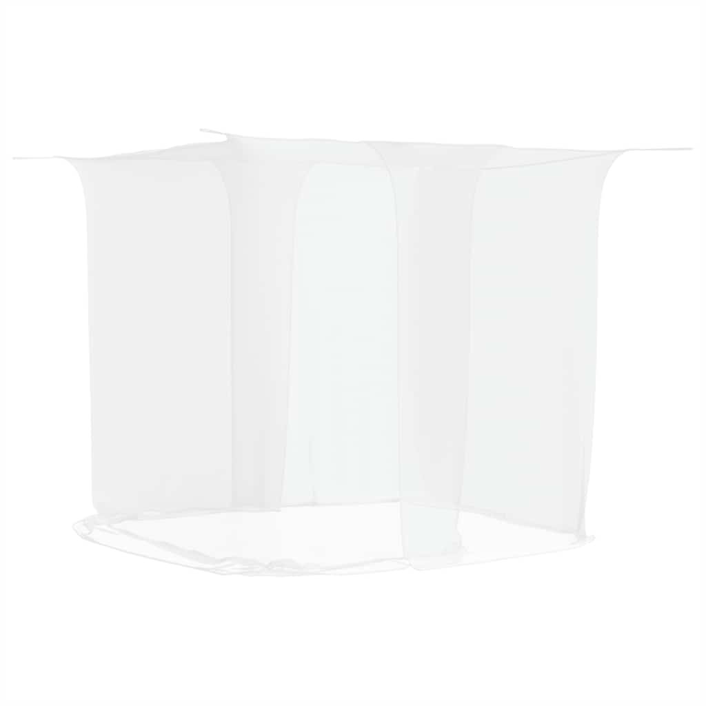 Hanging Mosquito Net Bed Mesh Canopy 156 White vidaXL
