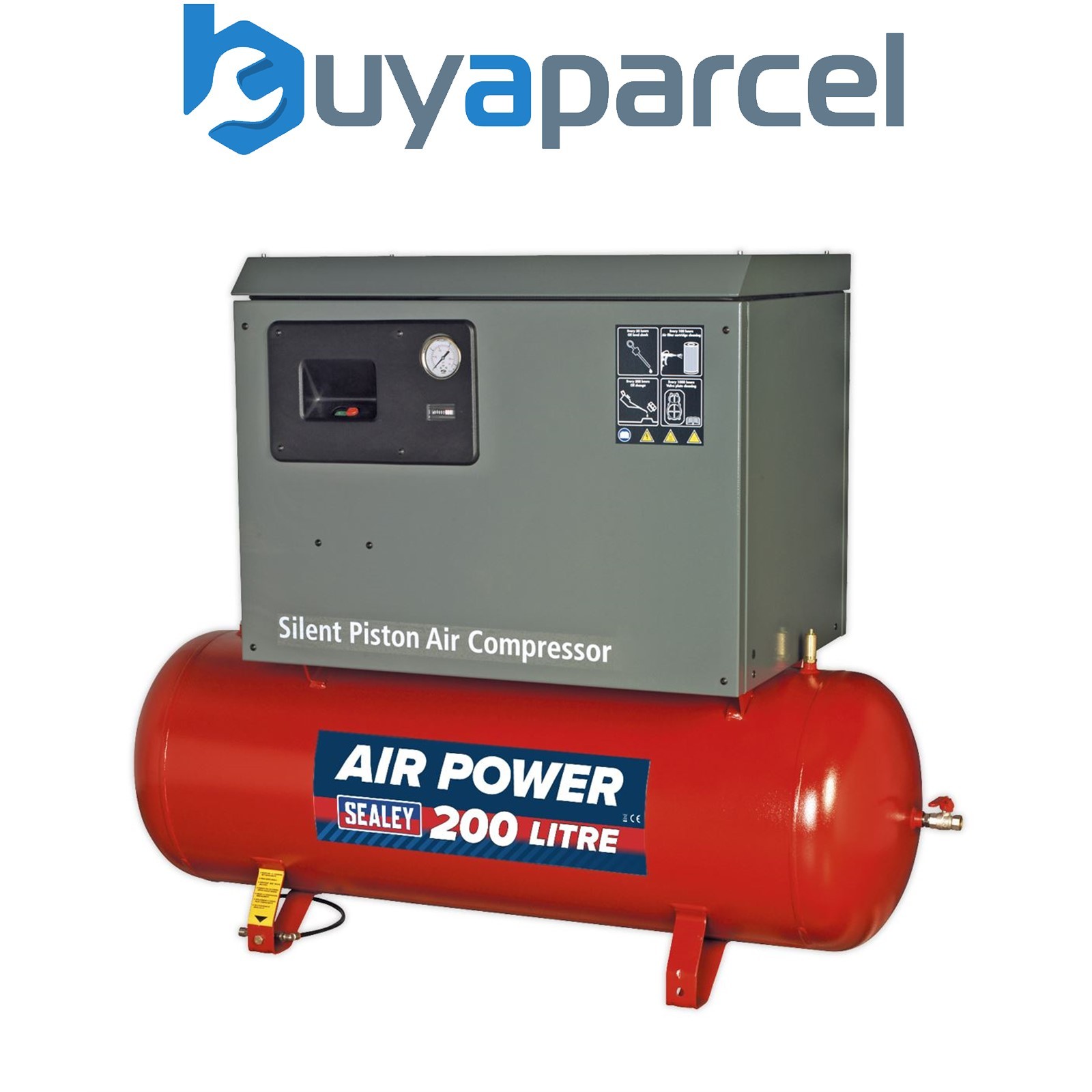 Sealey SAC2203BLN 200L Low Noise Belt Drive Air Compressor with Cast Cylinders 3