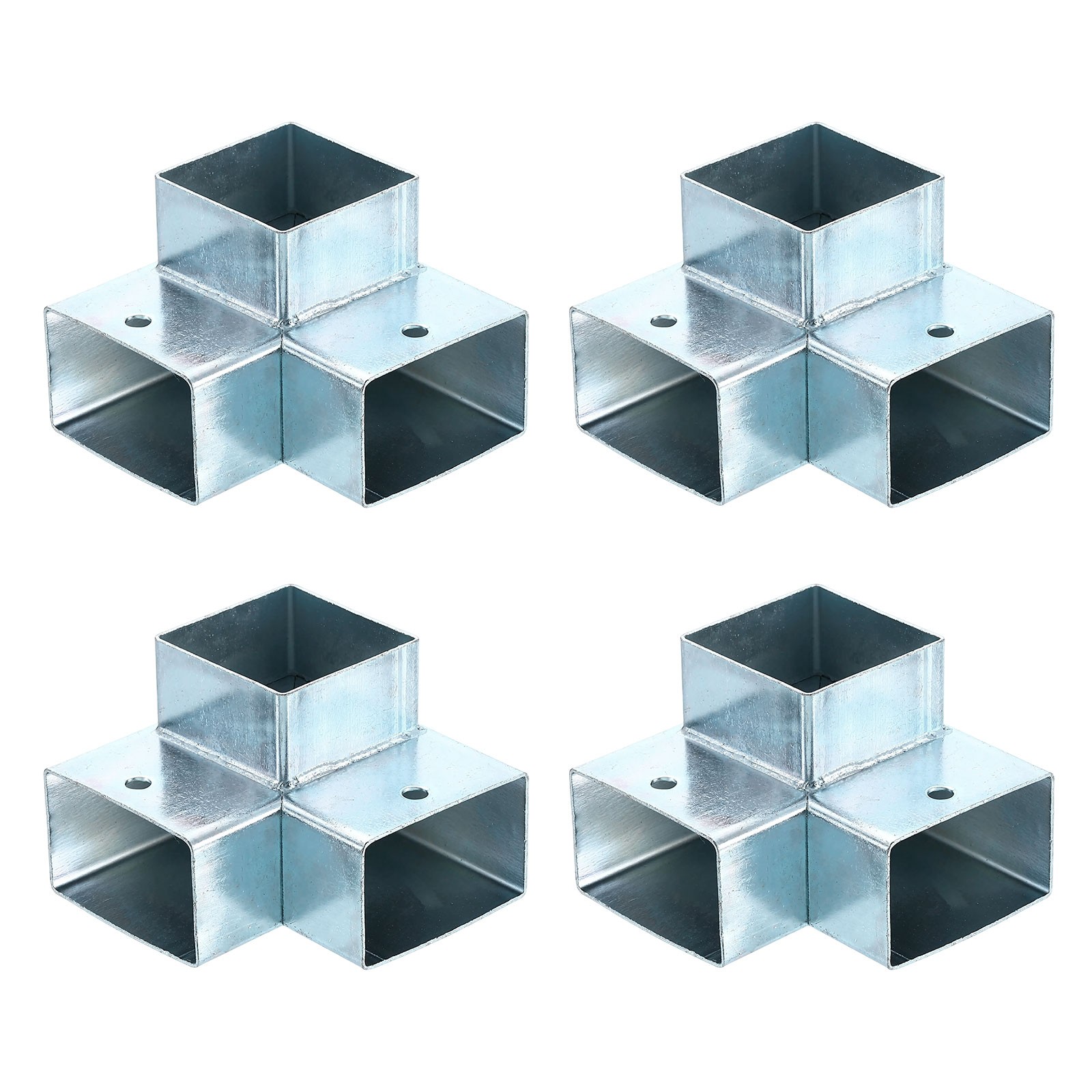 3-Way Gazebo Brackets Kits, Angle Bracket for 2" x 1.22" Lumber (4 Pack)