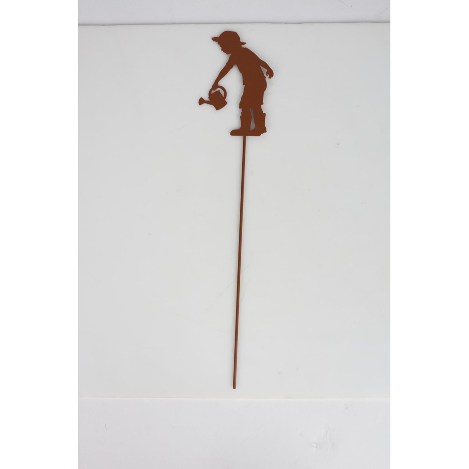 36X Metal Flower Stakes Garden Stakes Pot Stakes Garden Decor 38 Cm Rust Look