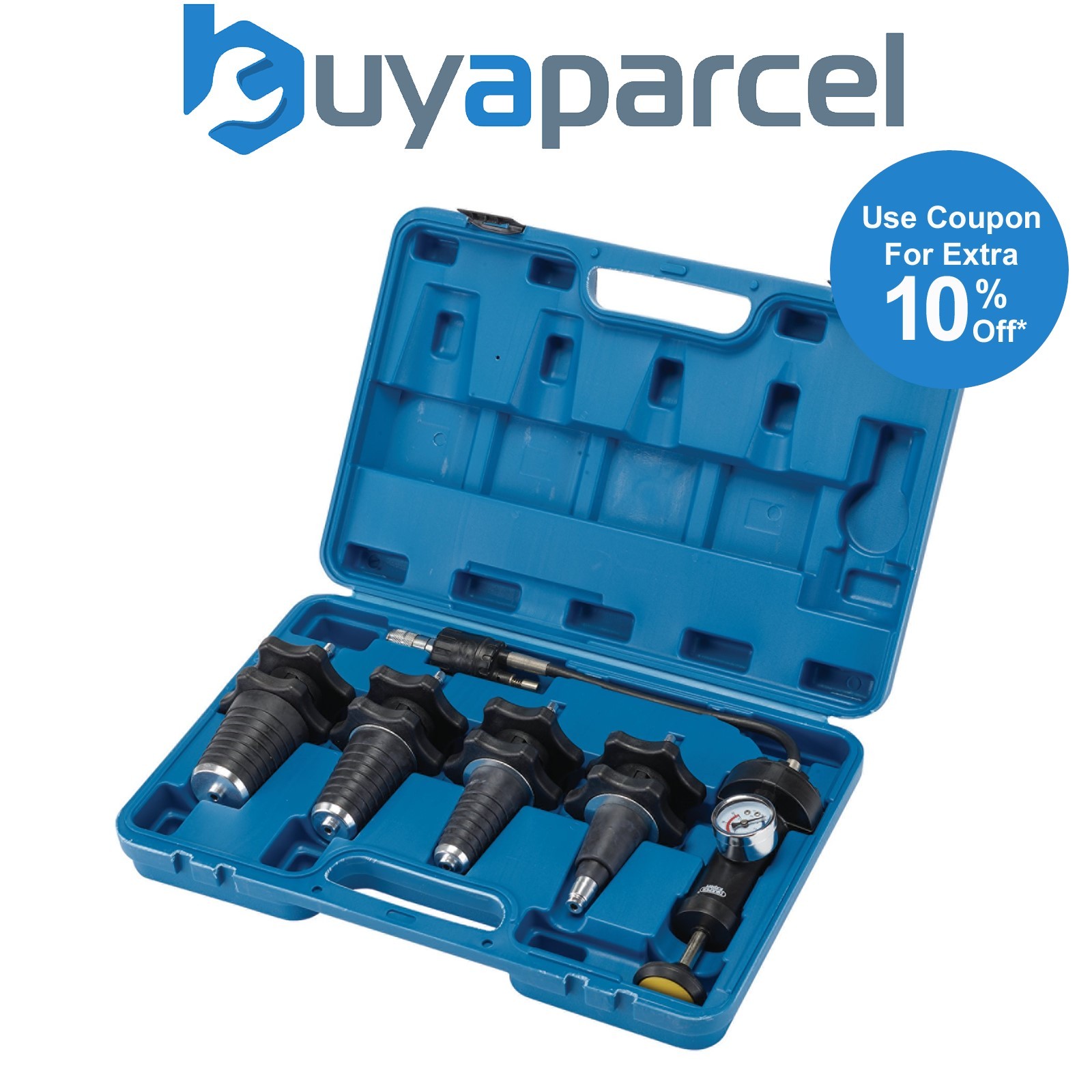 Draper 53591 Draper Expert Universal Cooling System Pressure Test Kit (5 Piece)