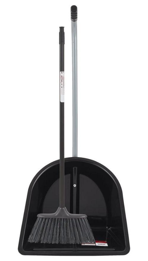 Builders Long Handled Dustpan & Brush Set - BU.COMP/BK