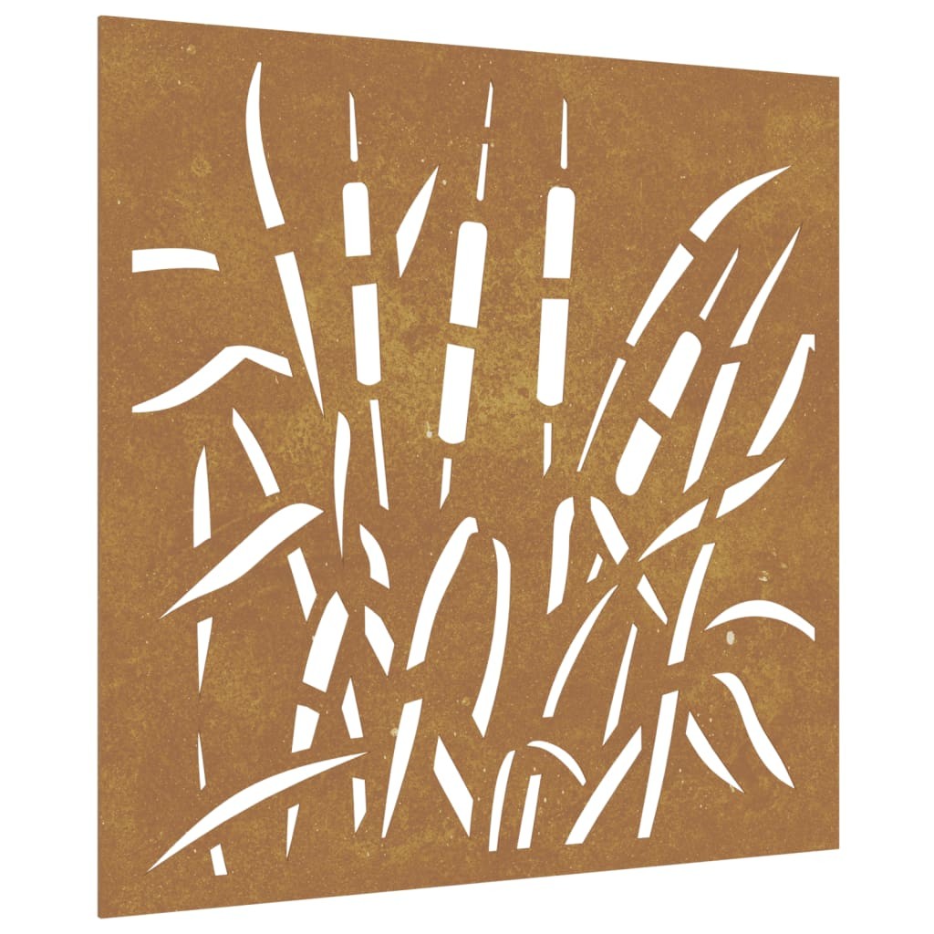 Garden Wall Decoration Art Decor Corten Steel Grass Design vidaXL