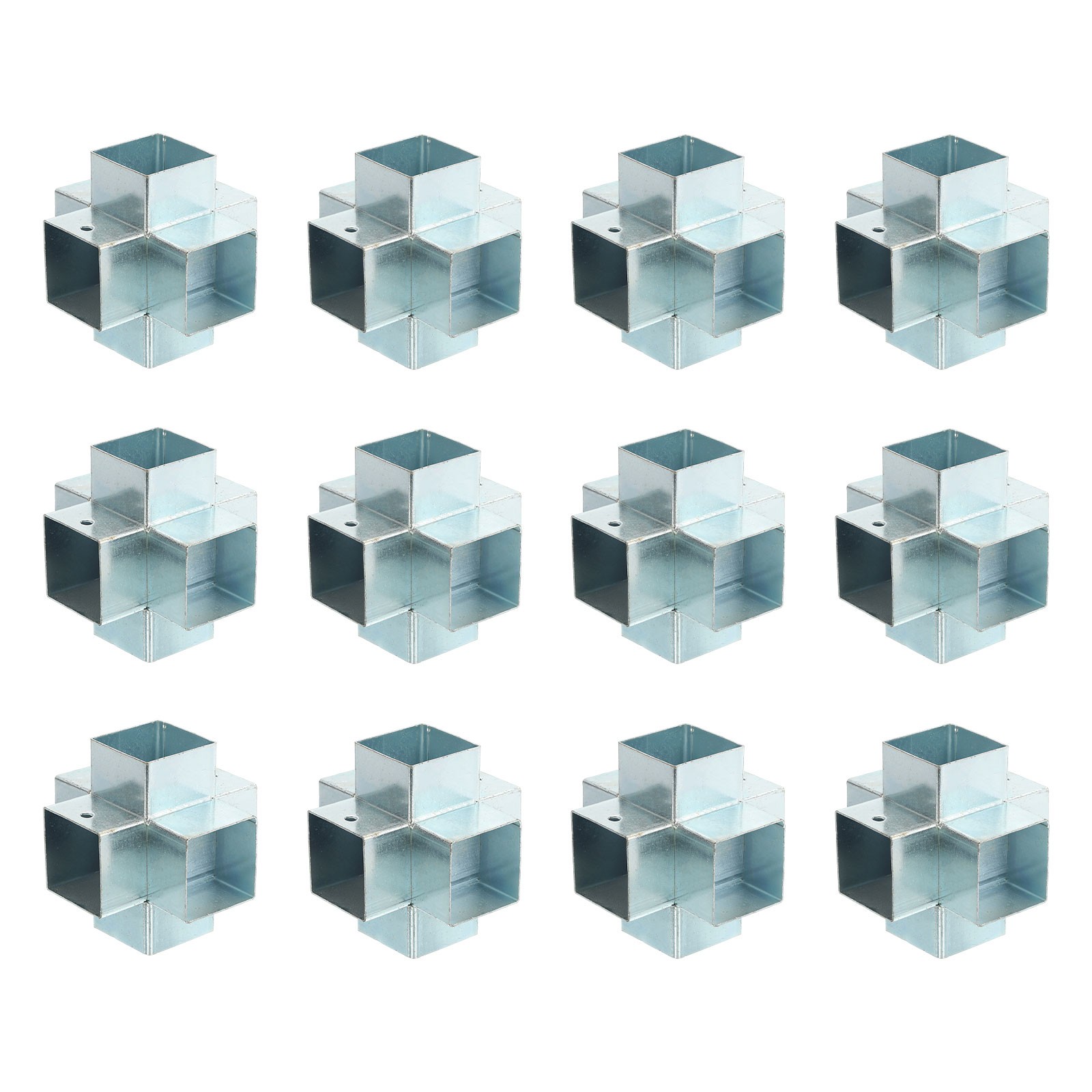 6-Way Gazebo Brackets Kit, Angle Bracket for 1.6" x 1.6" Lumber (12 Pack)