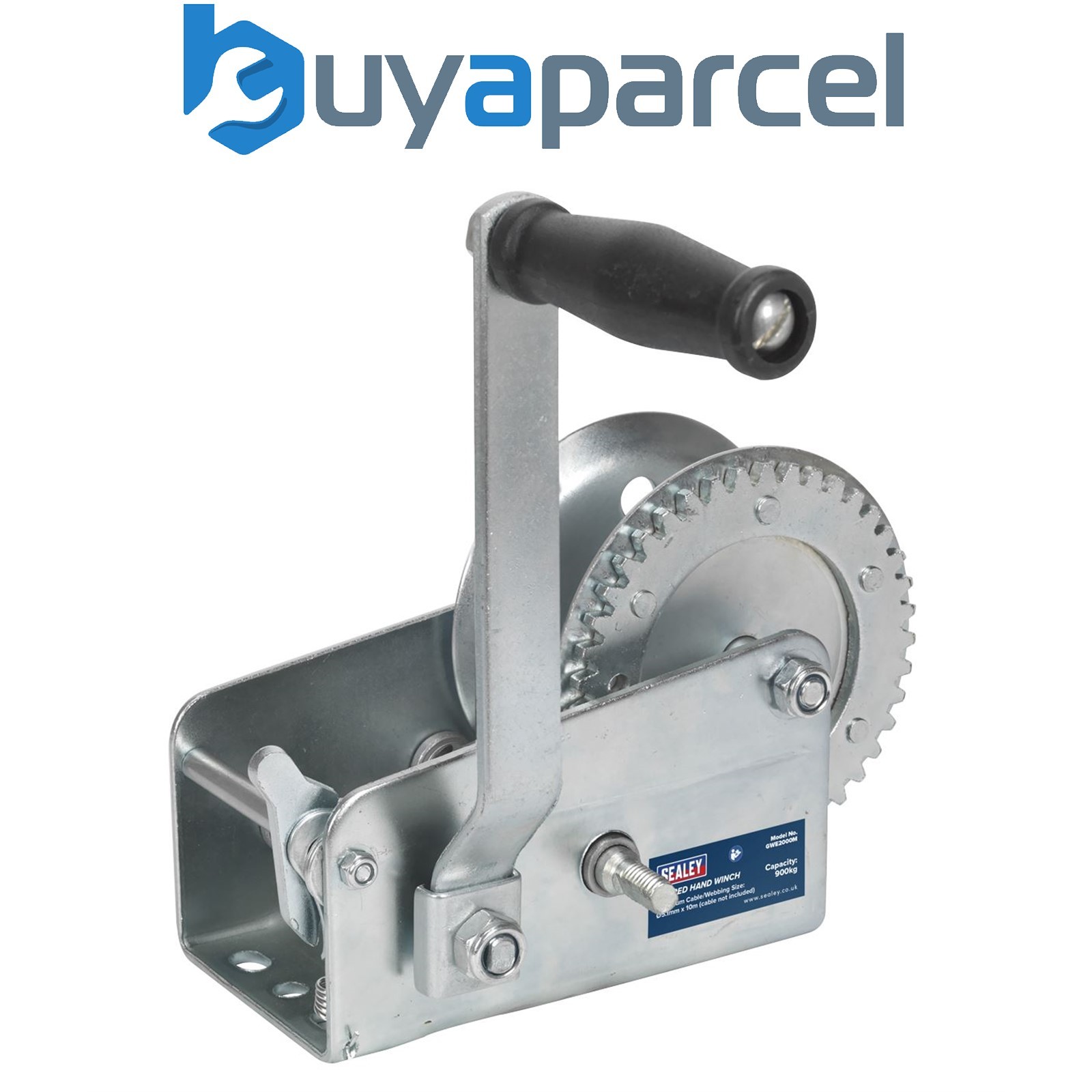 Sealey GWE2000M Geared Hand Winch 900kg Capacity