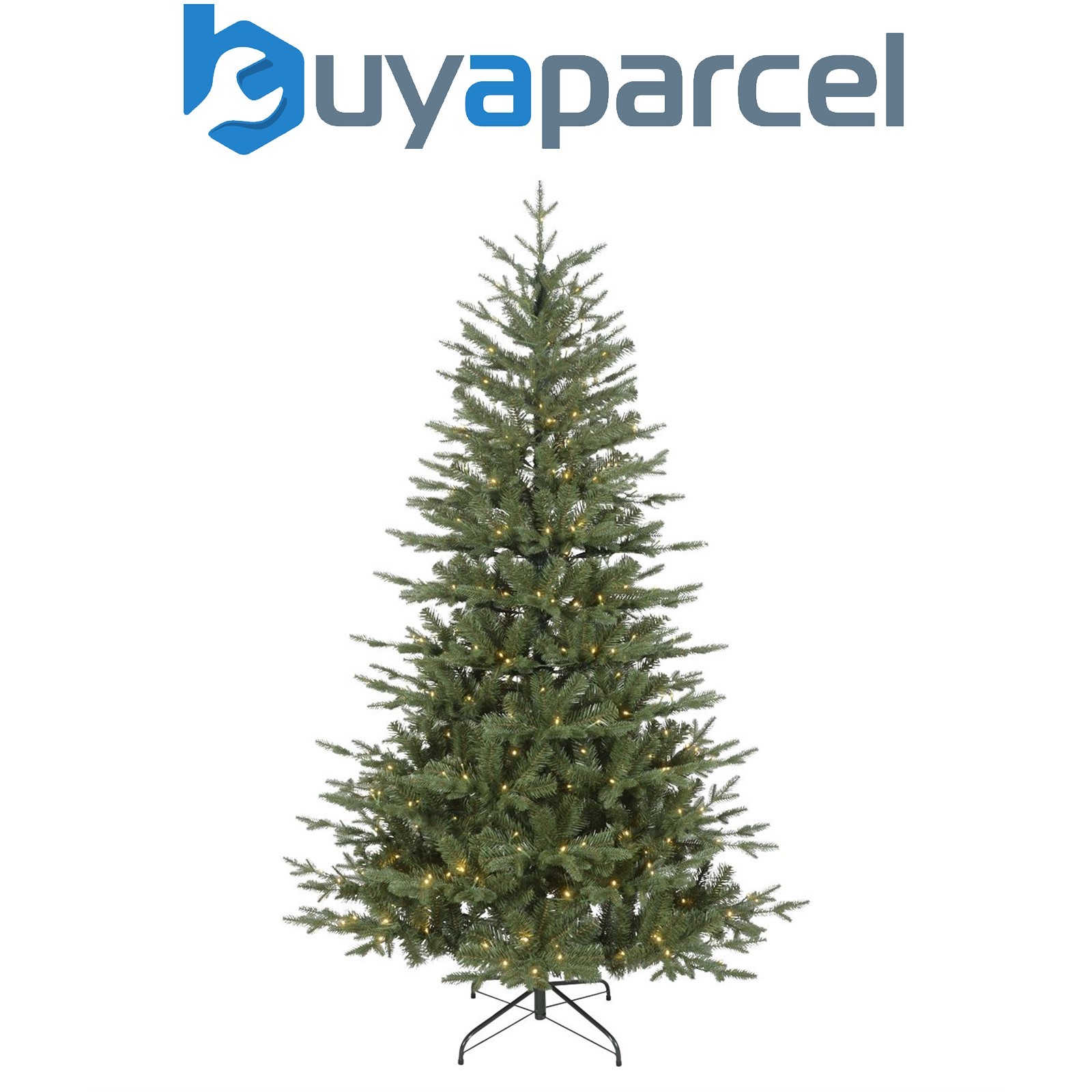 Sealey DH80 Dellonda Pre-Lit Hinged Christmas Tree with 190 Warm White LED Light