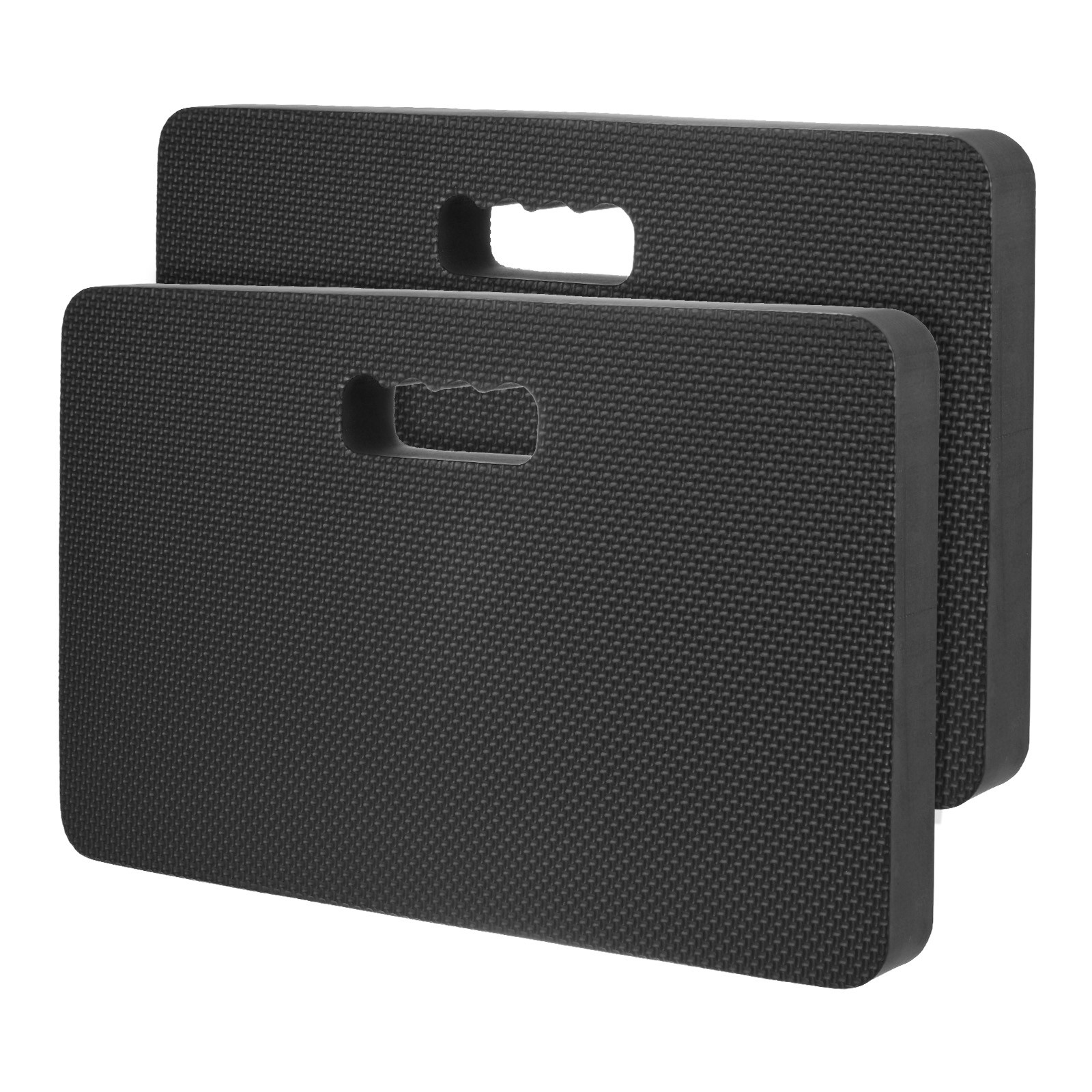 2-Pack Thick Kneeling Pad 17.7x11x1.6" Kneeler Mat for Gardening, Black