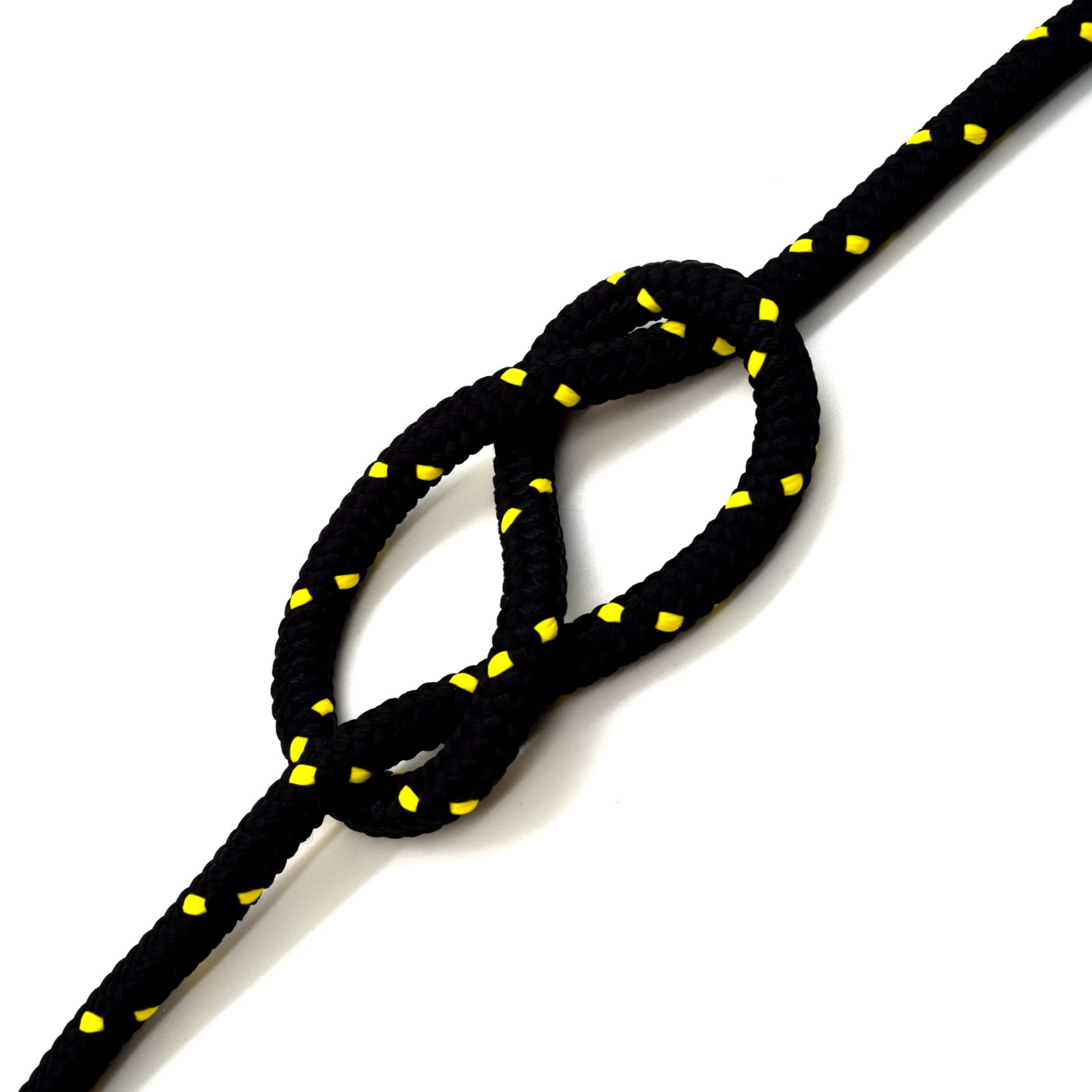 5mm x 100 metres / 328 ft of Black & Yellow Polypropylene Rope Poly Cord Twine