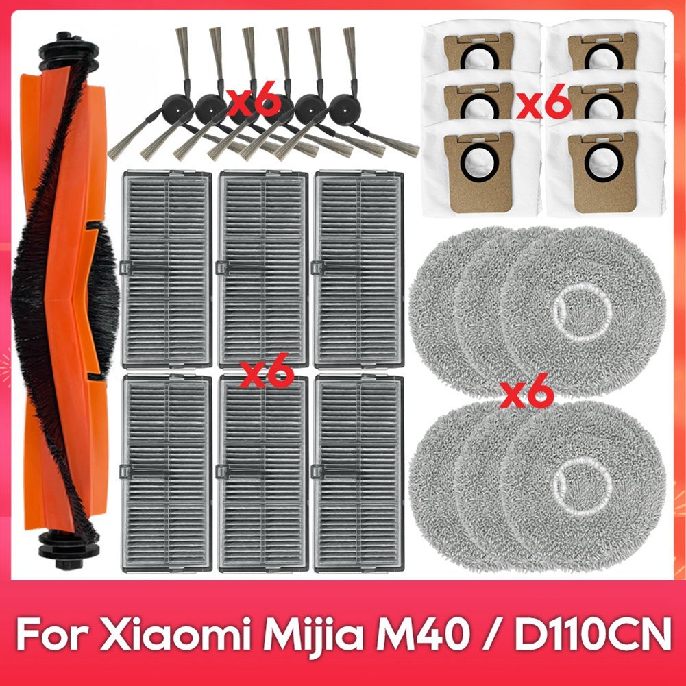 For  Omni M40 / D110CN Replacement Parts Main Side Brush Hepa Mop4198