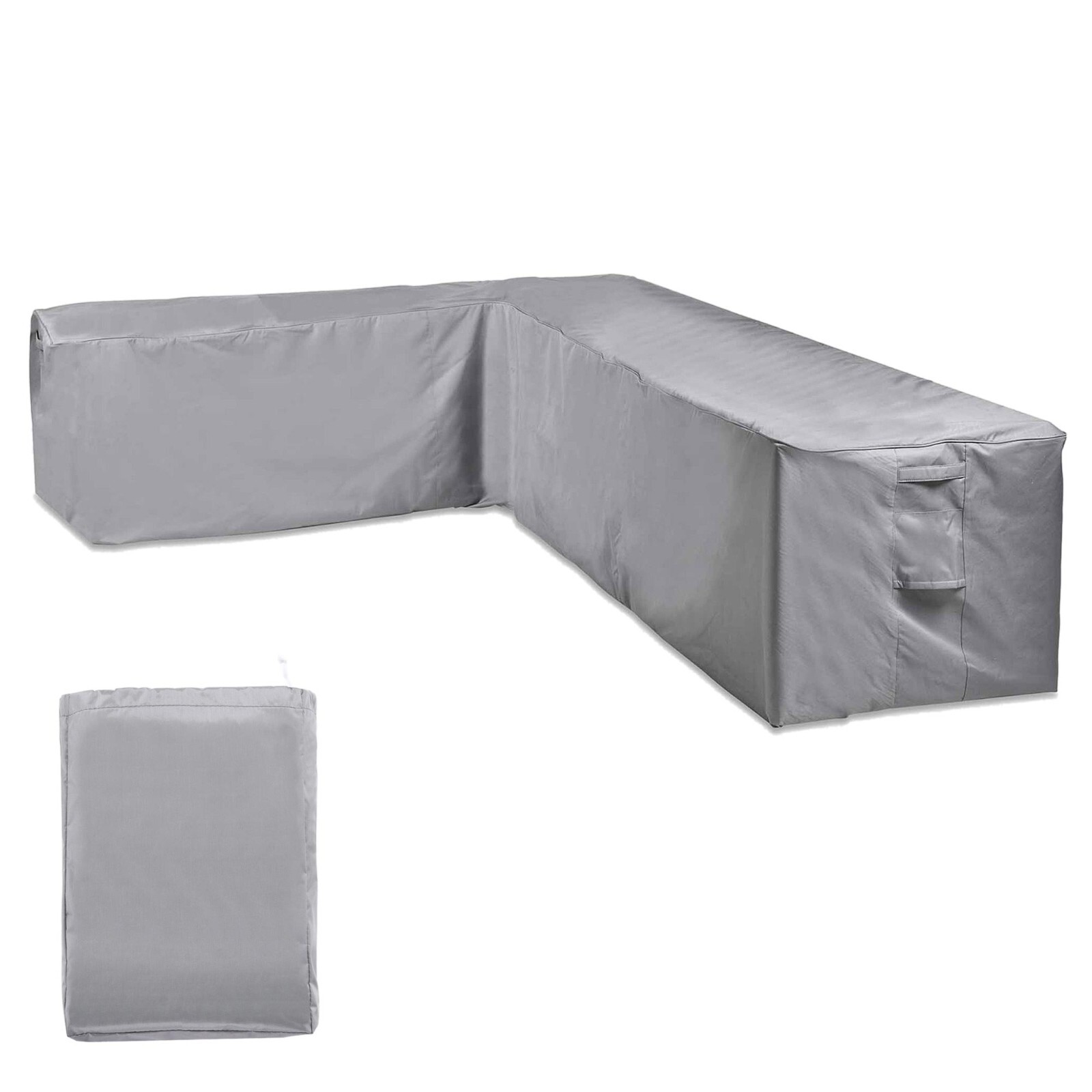 Large Waterproof Garden L-Shape Sofa Cover, H75 x W298/222 x D76cm, VonHaus