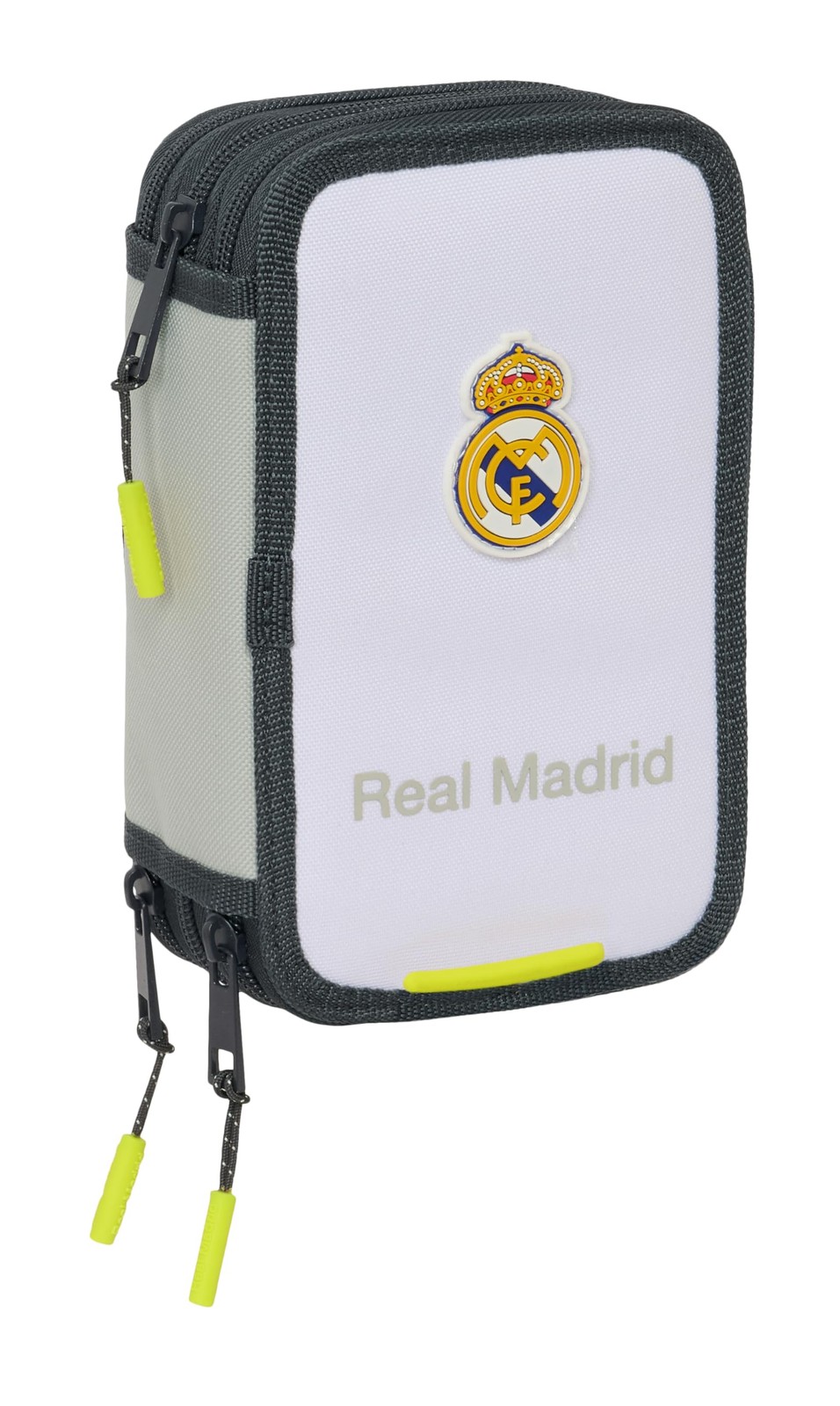 Real Madrid EQUIPACIÓN 25/26 – School Pencil Case with 37 Tools Included, Childr