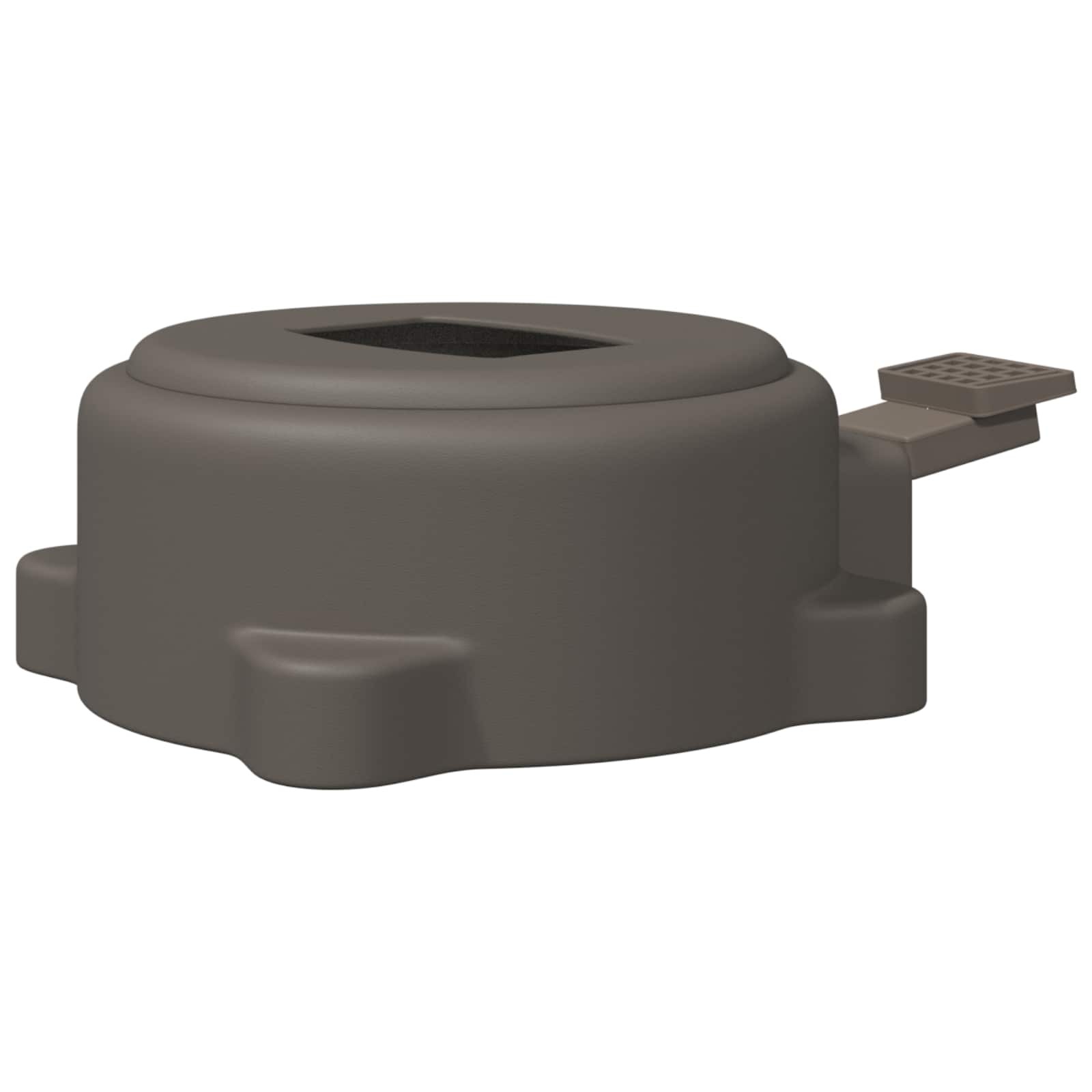 vidaXL Parasol Base Silver 23 x 14 x 6 cm, Garden and Terrace Parasol Base, Mode