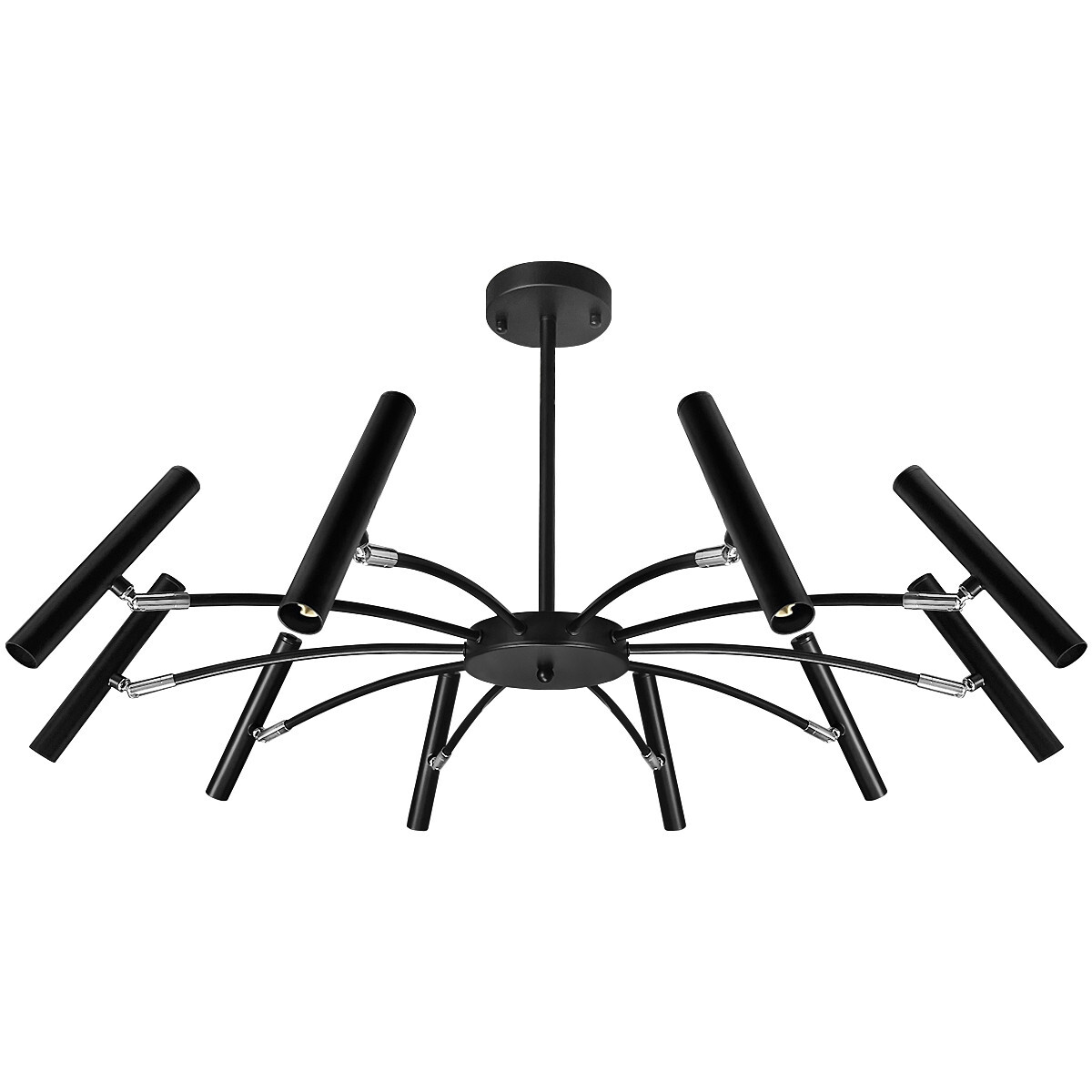 10 Lamp Black Cluster Ceiling Pendant Light Adjustable Beam Angle G9 K405