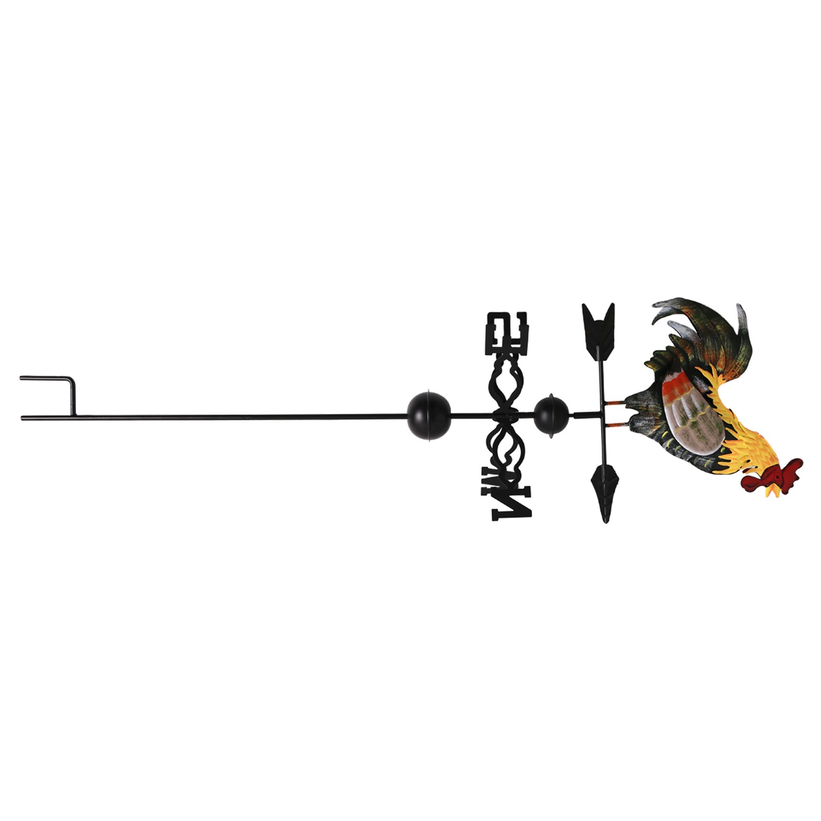 Metal Weather Vane with Rooster Ornament Wind Vane Weather Vain for Roof7697