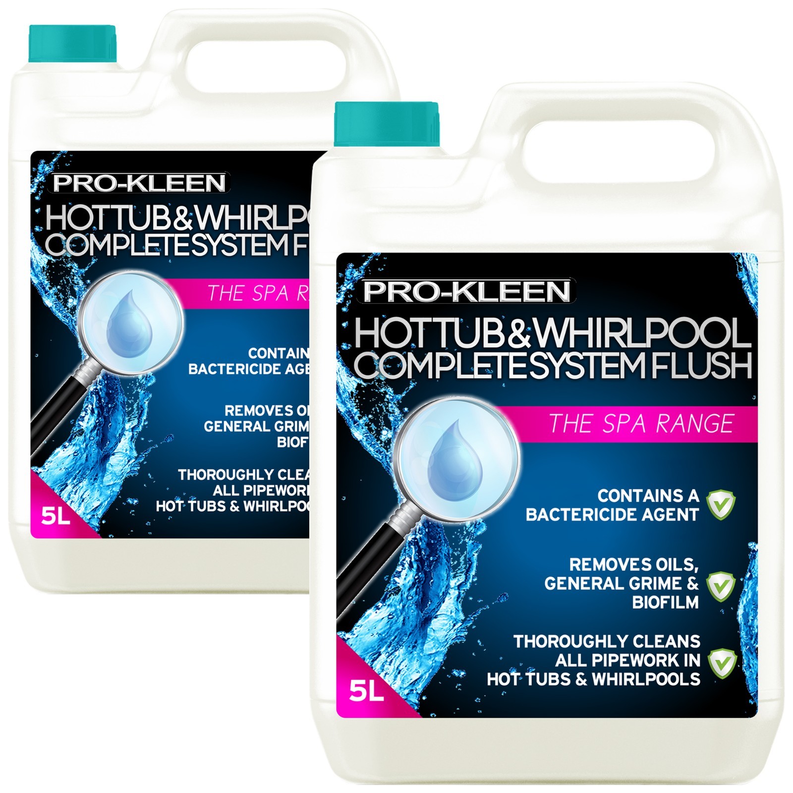 ProKleen Hot Tub Cleaner Whirlpool Spa Cleaning Chemical System Flush 10L