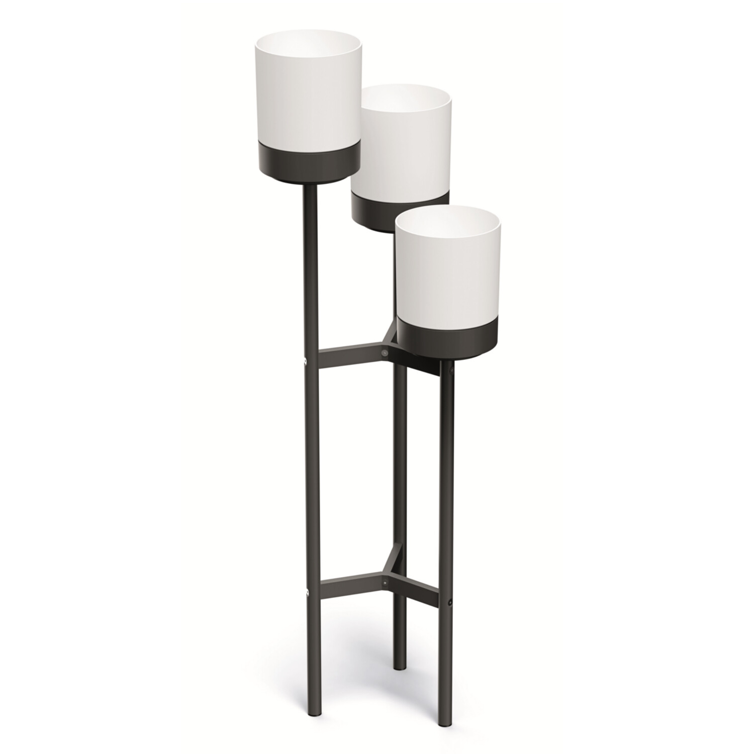 Plant Stand Prosperplast Metal Frame White Pots IKD3H-S449