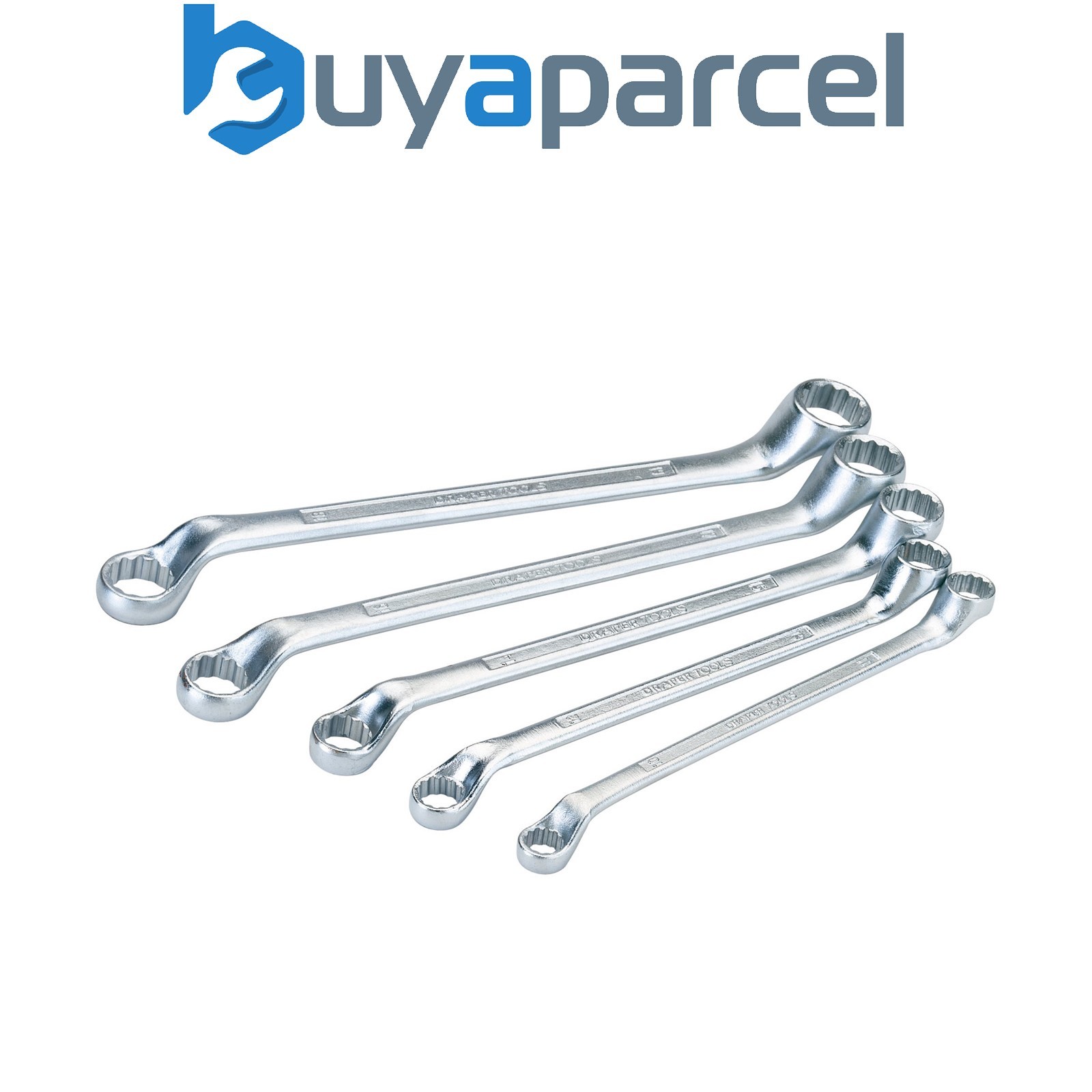 Draper 35089 Cranked Metric Ring Spanner Set (5 Piece)