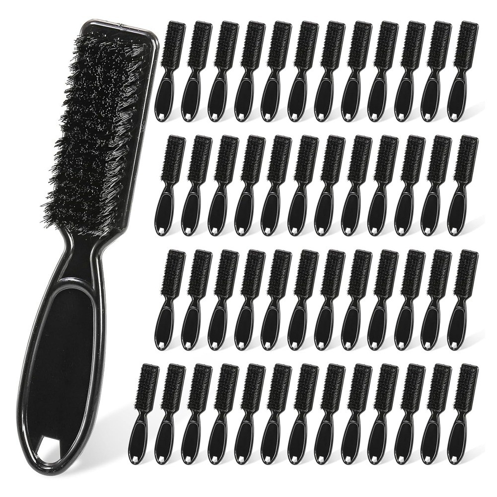 Barber Clipper Brushes, 50 Pcs Plastic Handle Nylon Bristles Cleaning Brush3961
