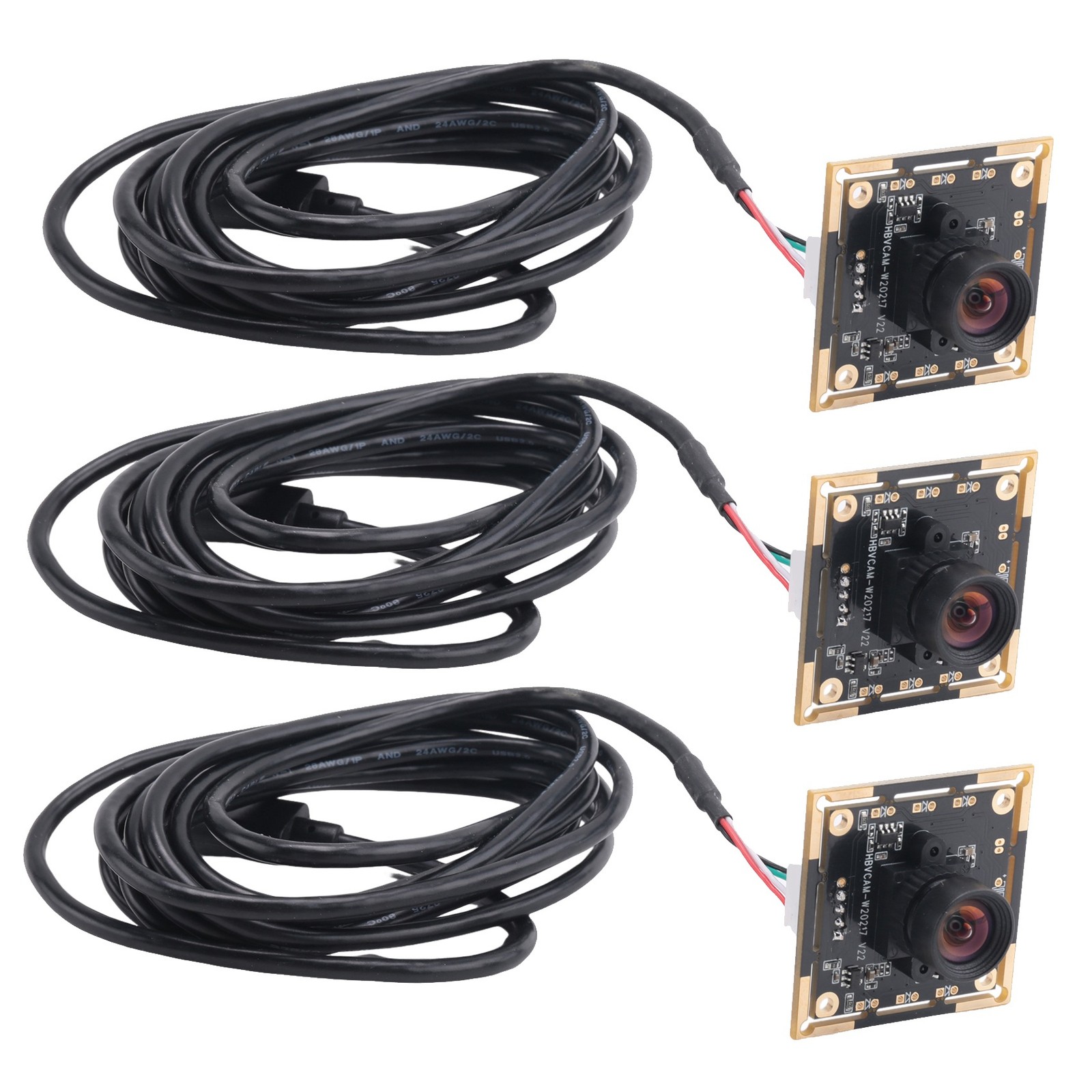 3PCS Camera Module 100 Degree OV9732 2M Cable 1280x720 30fps,Compatible for6691