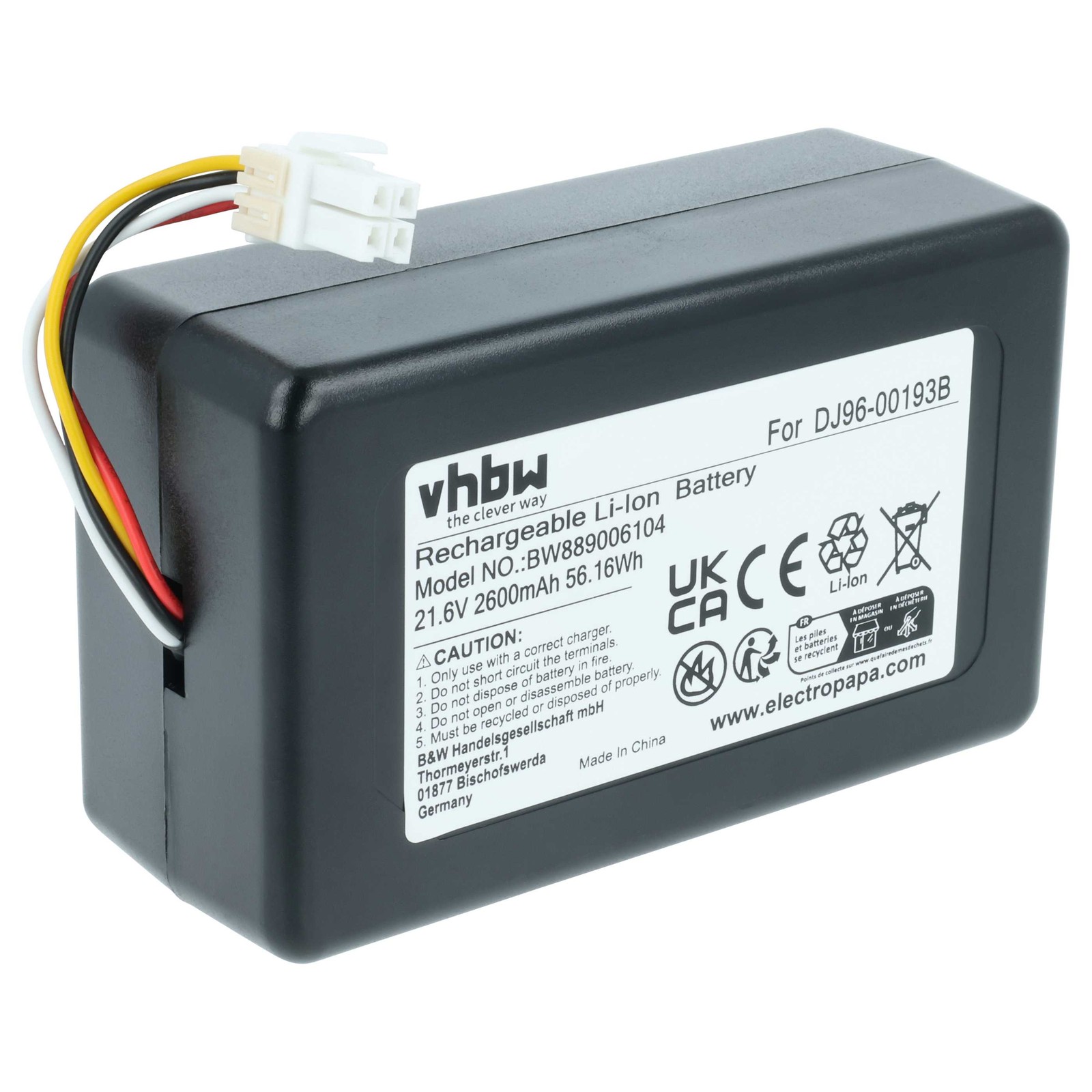 Battery for Samsung Powerbot R7040 R7090 R7070 SR20J9259U R7065 2600mAh 21.6V