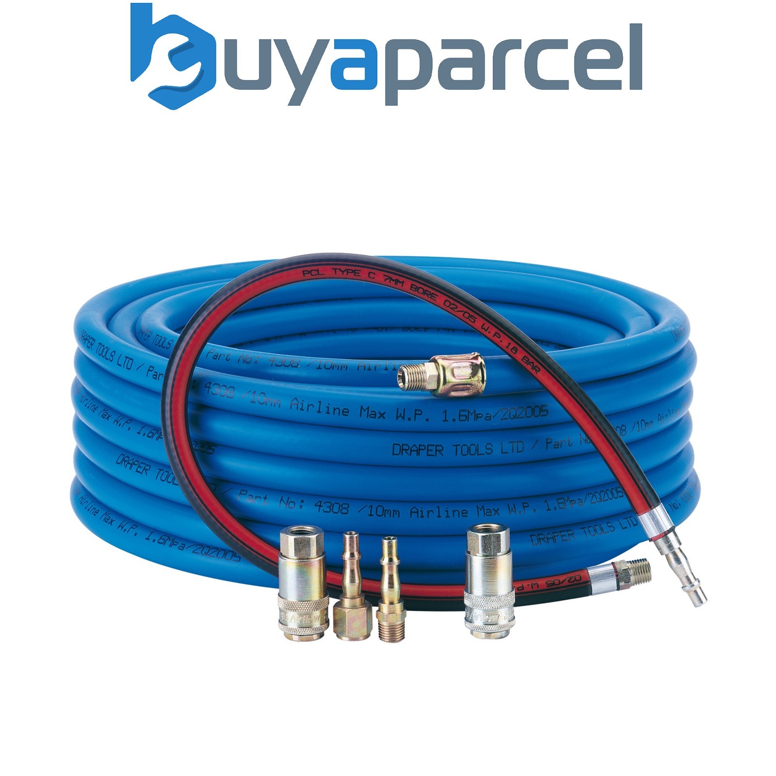 Draper 64508 Heavy Duty Air Connector Kit, 3/8