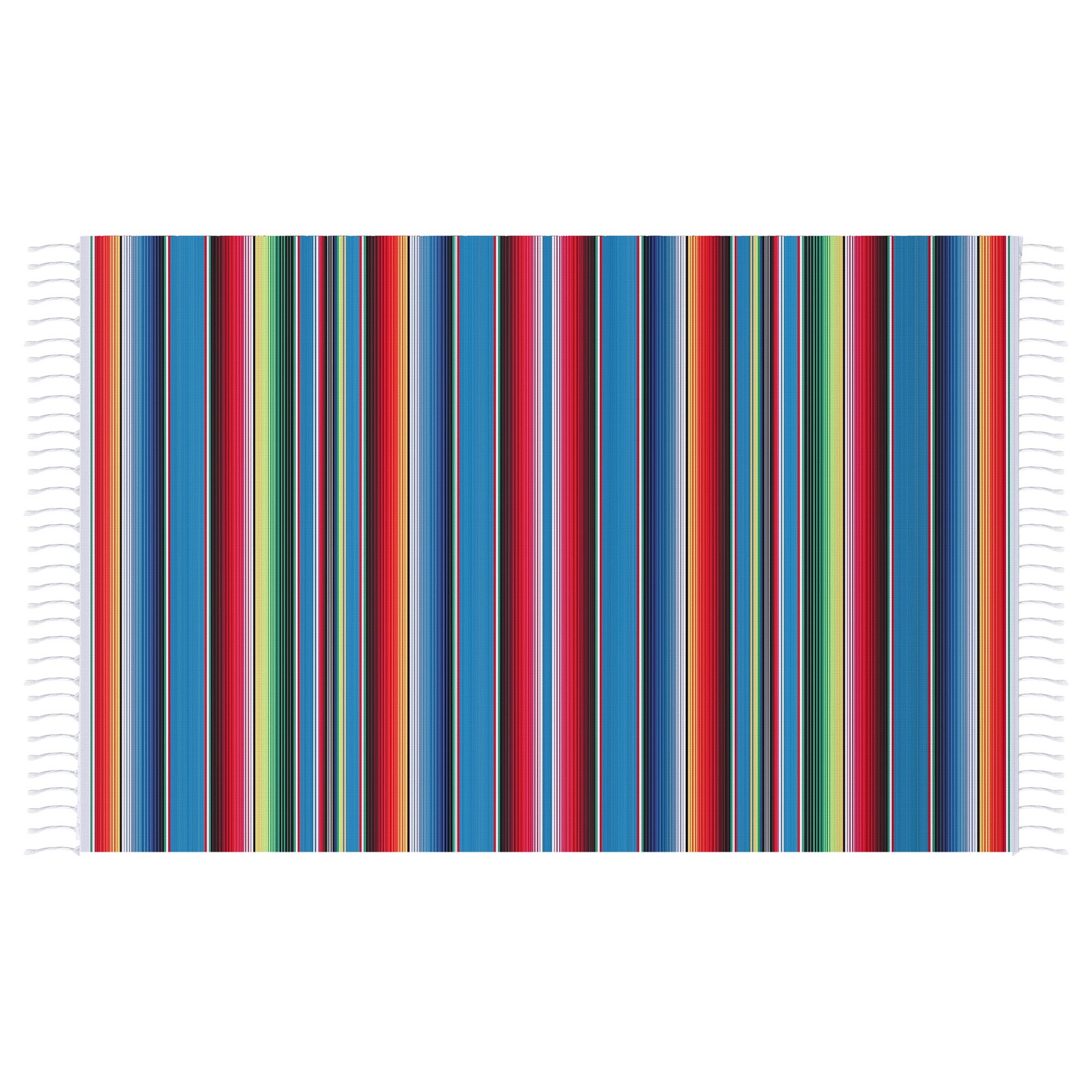 Mexican Blanket Sarape Picnic Rug Throw Tablecloth for Yoga Party ,3955