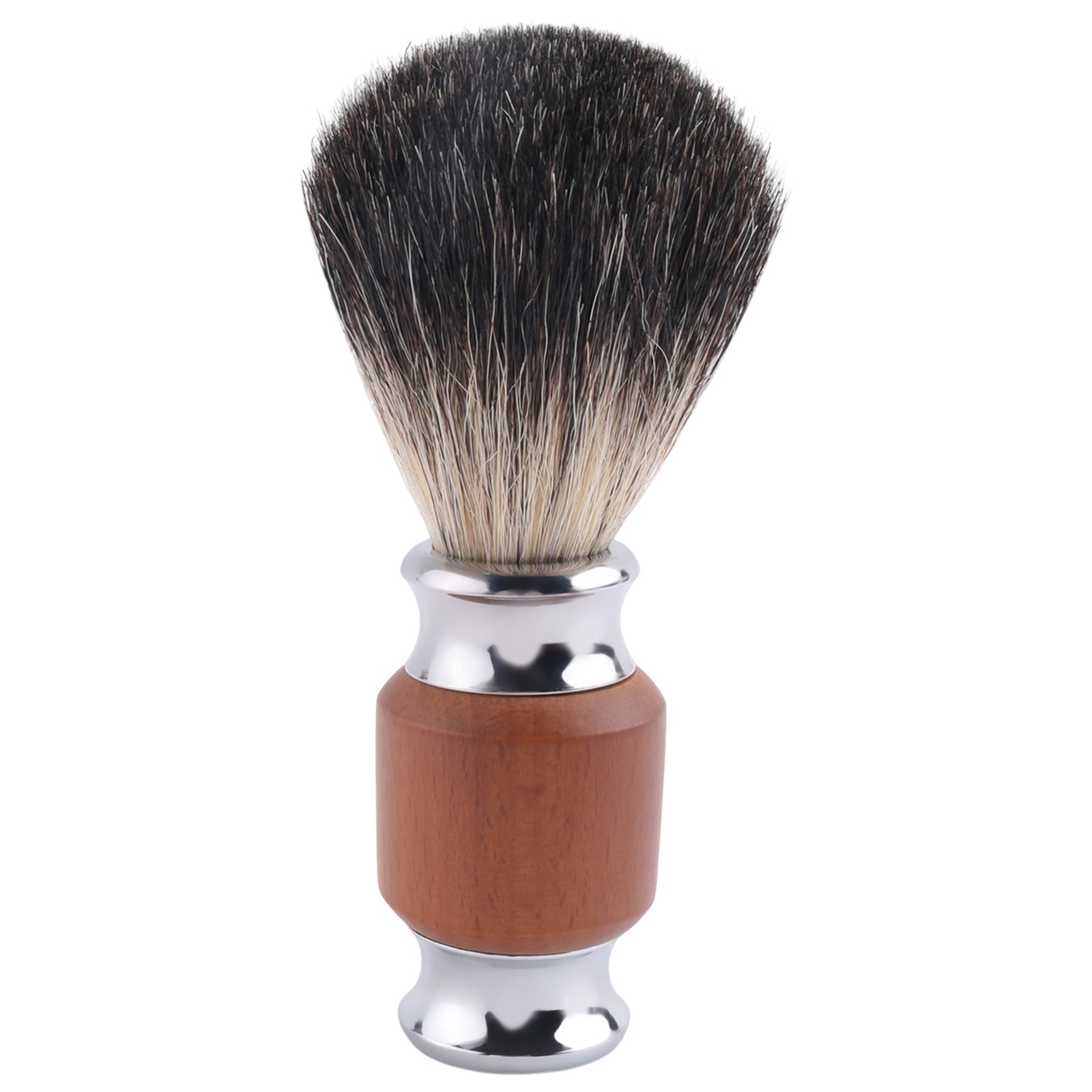 3X(1Pcs Pure Hair Beard Brush Men's Shaving Brush with Wooden Handle9902