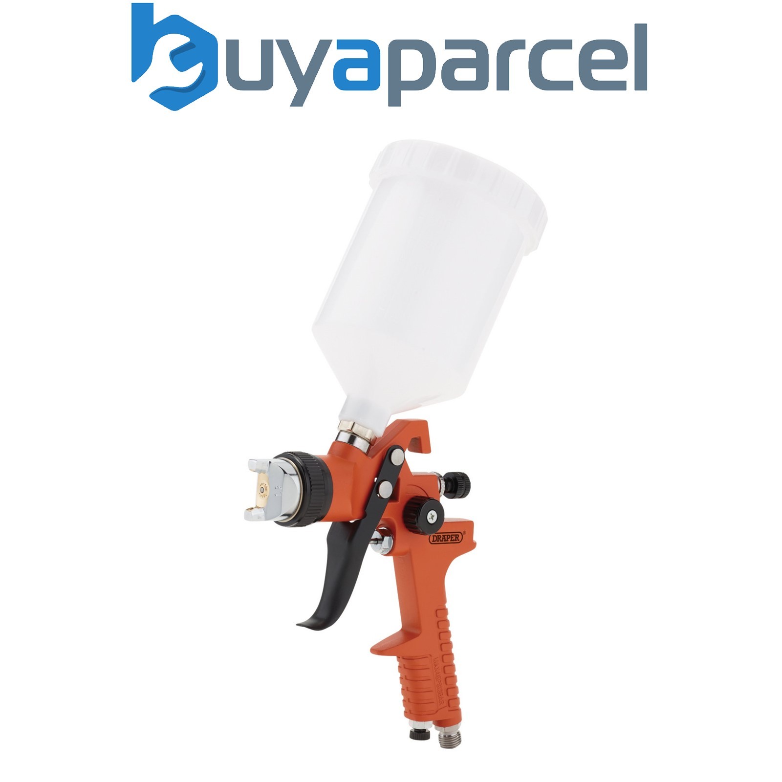 Draper 28367 HVLP Air Paint Spray Gun, 600ml, 1.3/1.4/2mm