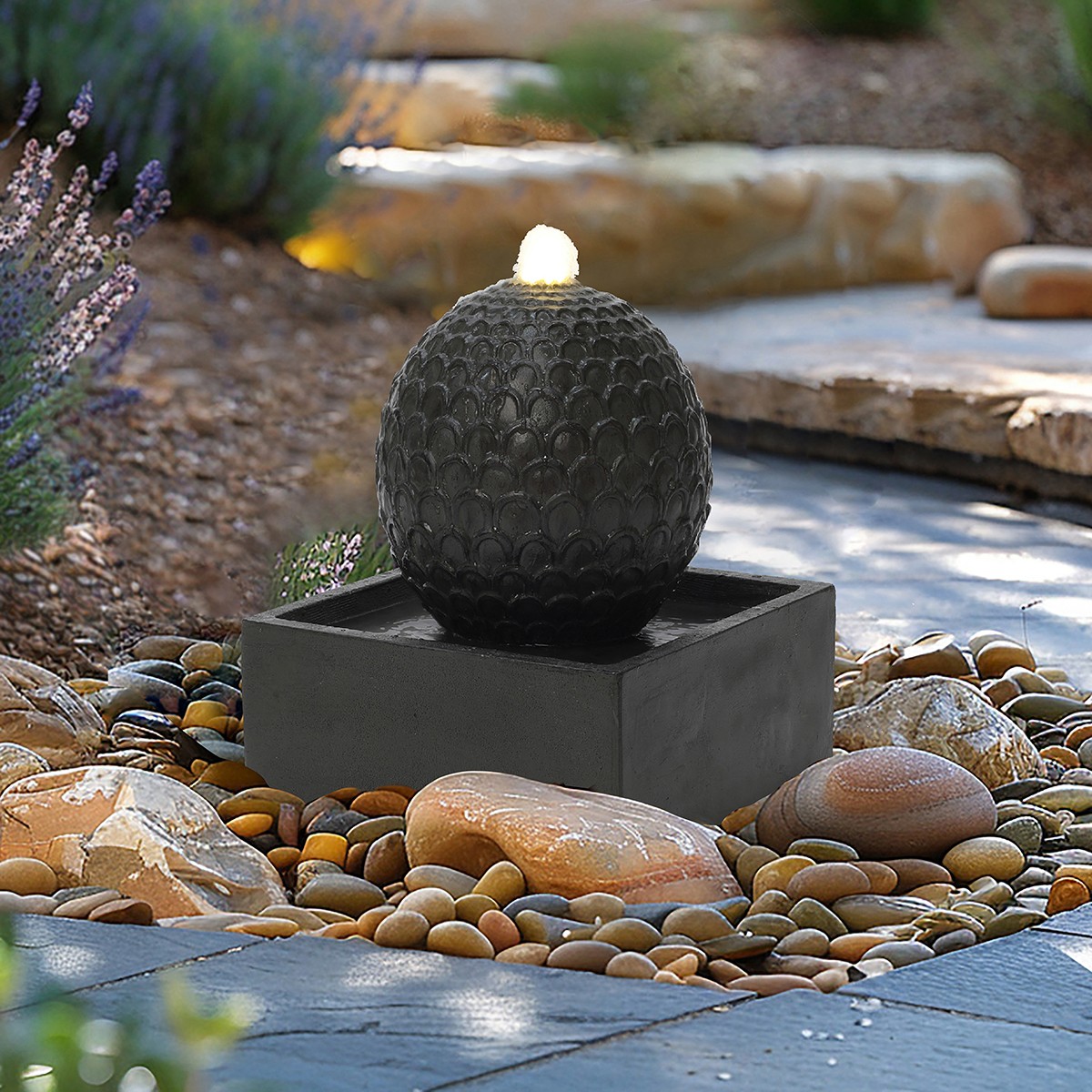 Charles Bentley Arno Sphere Water Feature