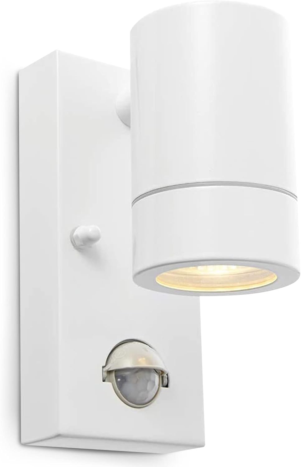 National Lighting PIR Outside Lights - Outdoor Security Lights - Gloss White Mo