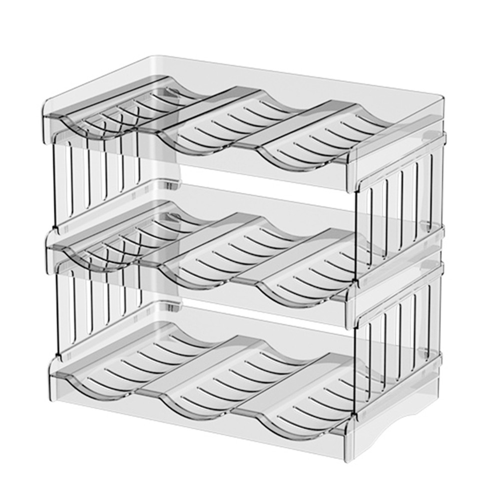 Stackable Cup Organizer for 40oz Tumbler with Handle for Cabinet 3 Floors X7U8