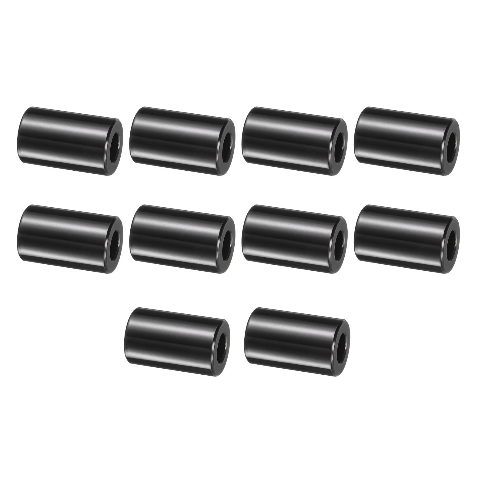 10pcs Stainless Steel Spacer 5/16" Bore x 5/8" OD x 1" Length, Black