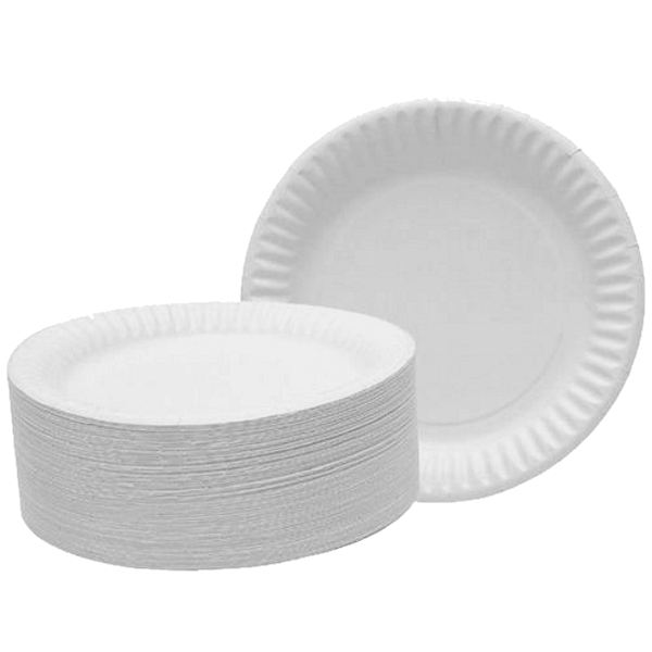 1000 x WHITE DISPOSABLE 23cm 9" PAPER BUFFET PICNIC WEDDING PARTY PLATES KCP1009