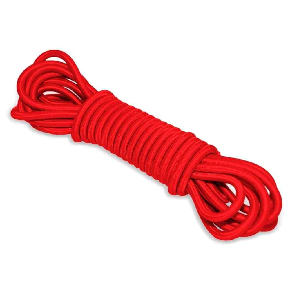 Red Bungee Cord - 20 m / 65 ft of 12 mm Bungee Rope Shock Cord Elastic Rope