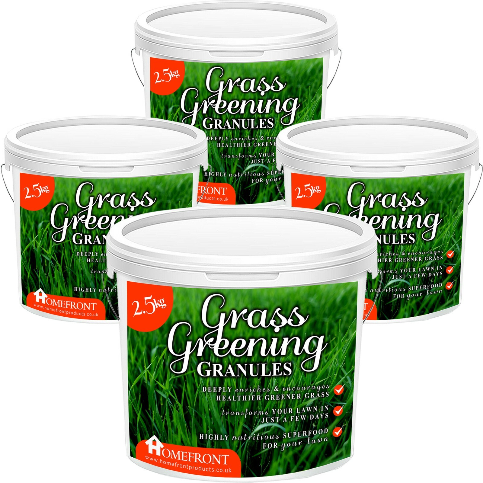 Homefront Lawn Feed Fertiliser Granular Professional Nutrients Grass Green 10KG