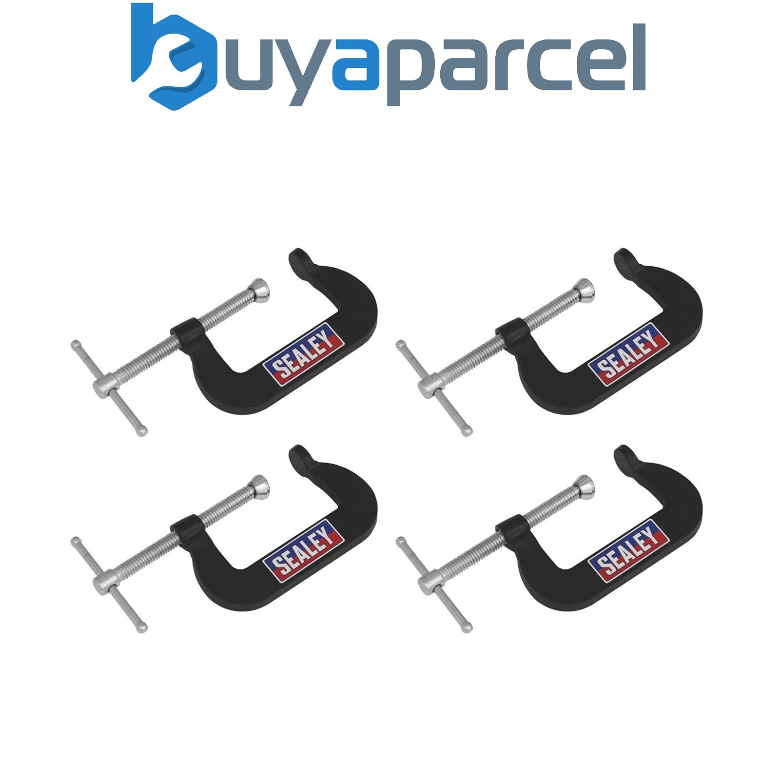 Sealey GCC06 Junior C-Clamp Set 51 x 32mm 4pc