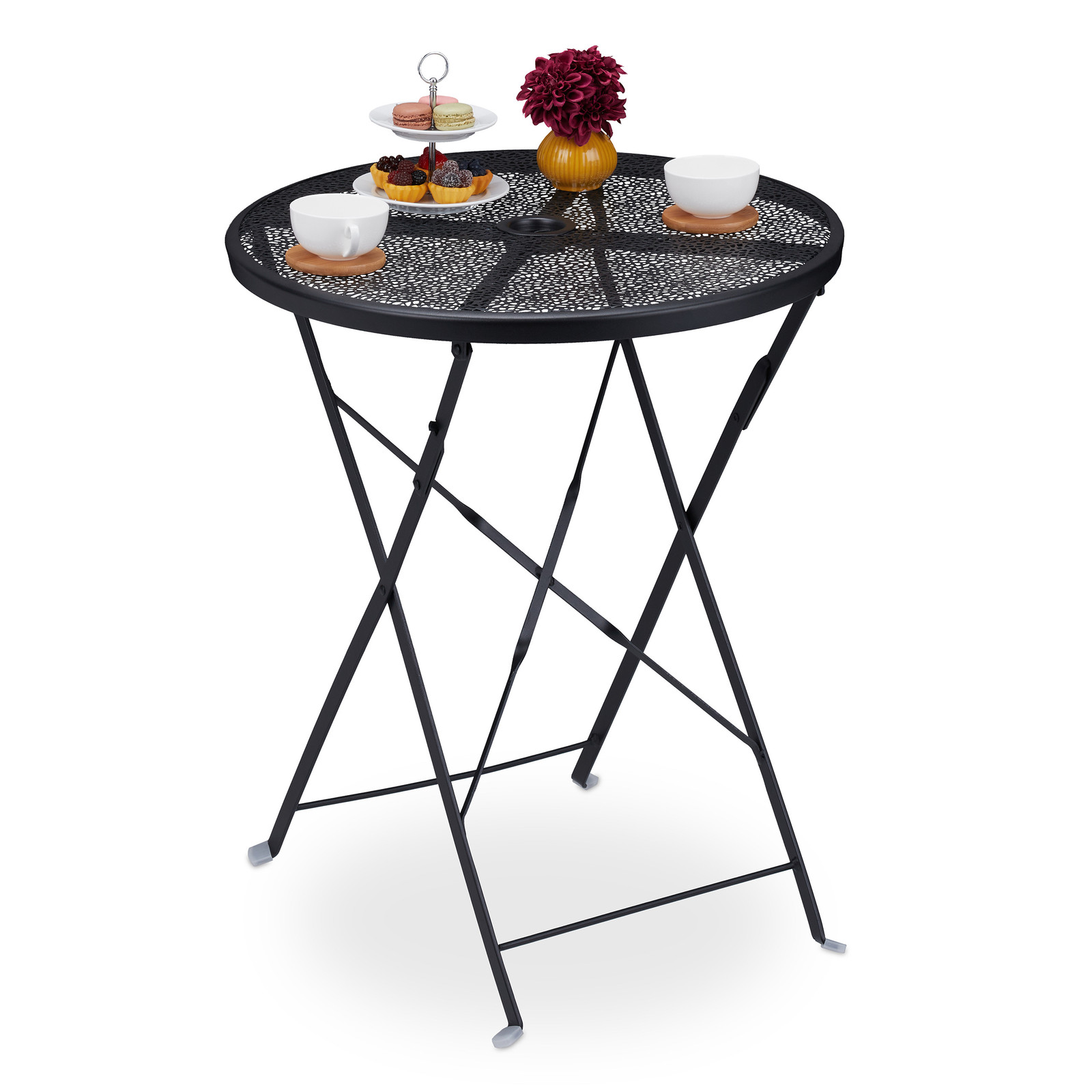 Garden table Lightweight Folding Garden Table Outdoor Bistro Table Weatherproof