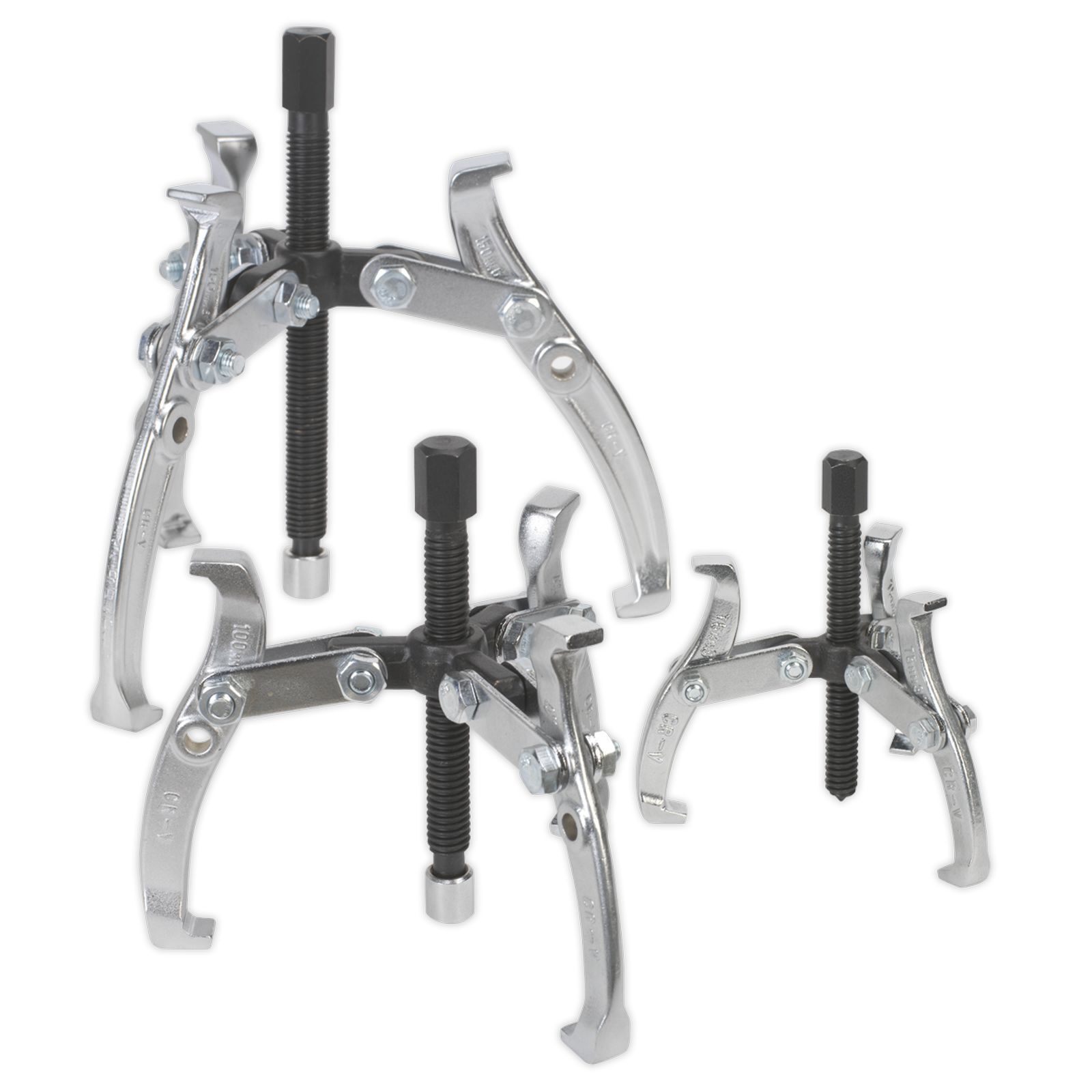 Sealey Gear Puller Set 3 Piece Triple Leg Hub Bearing/Gear Puller/Pulley AK78