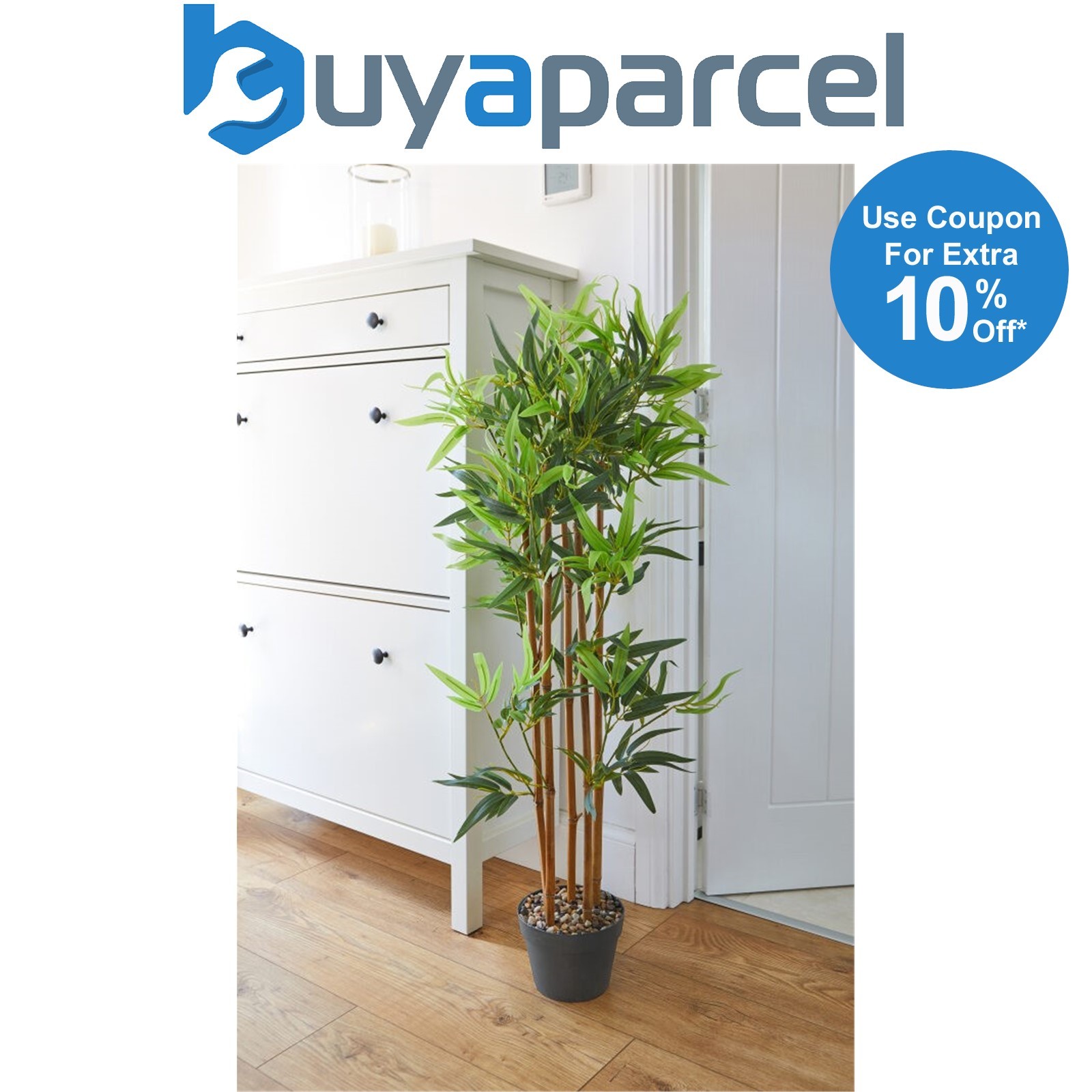 Smart Garden Faux Bamboo Houseplant Tree Decorative Artificial 120cm