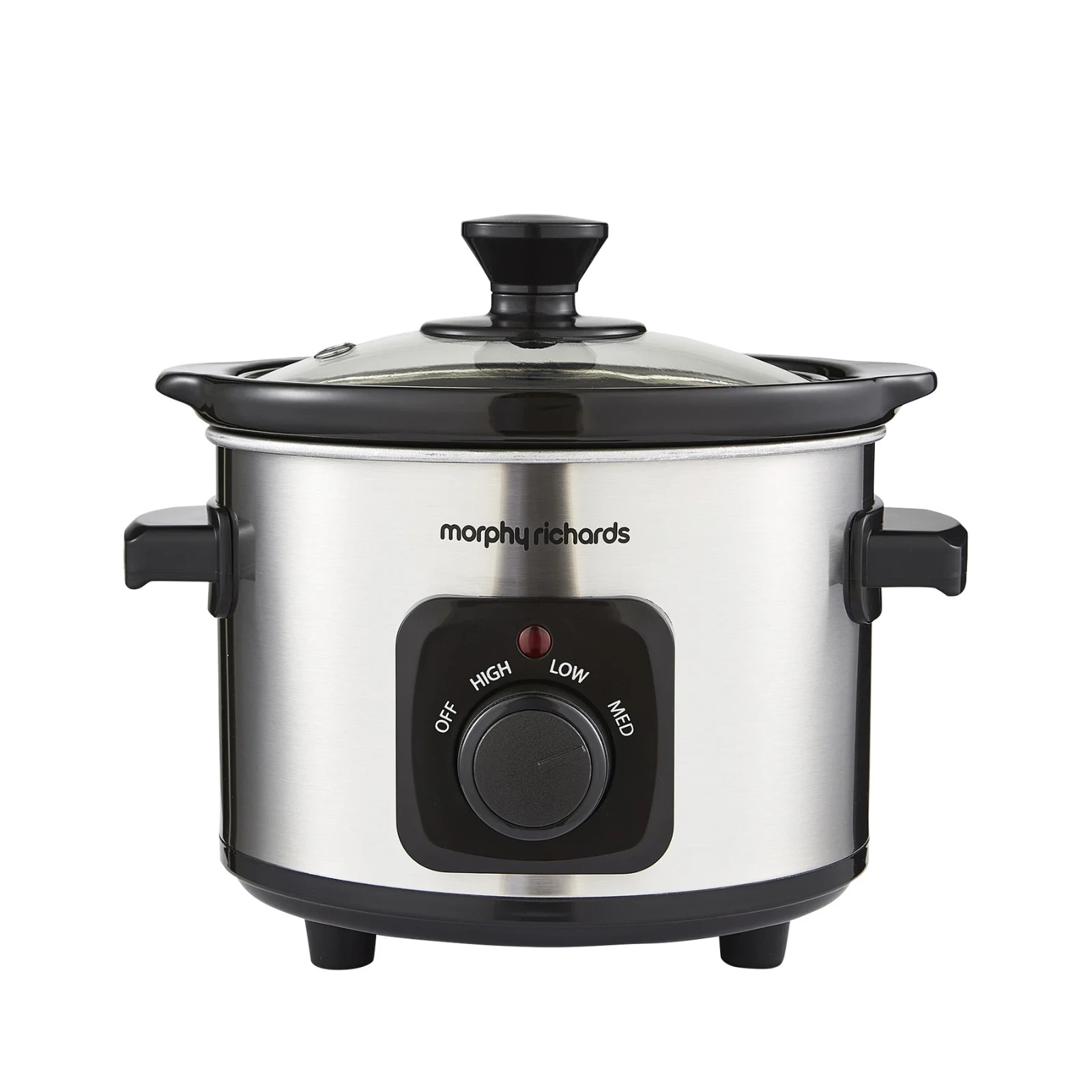 Morphy Richards Compact 1.5L Slow Cooker Ceramic Bowl Dishwasher safe 3 Heat