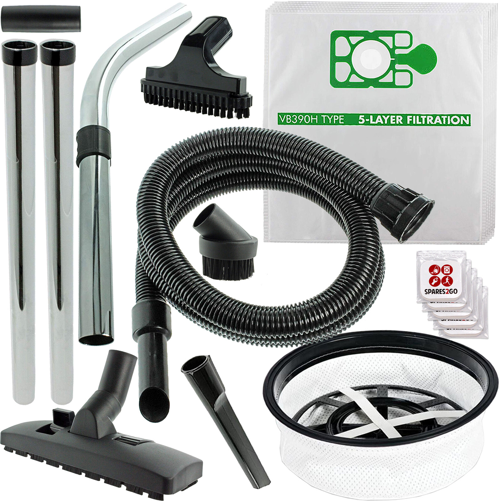 Spare Parts Tool Kit 2.5m Filter 5 Bags for NUMATIC HENRY HETTY Vacuum + F