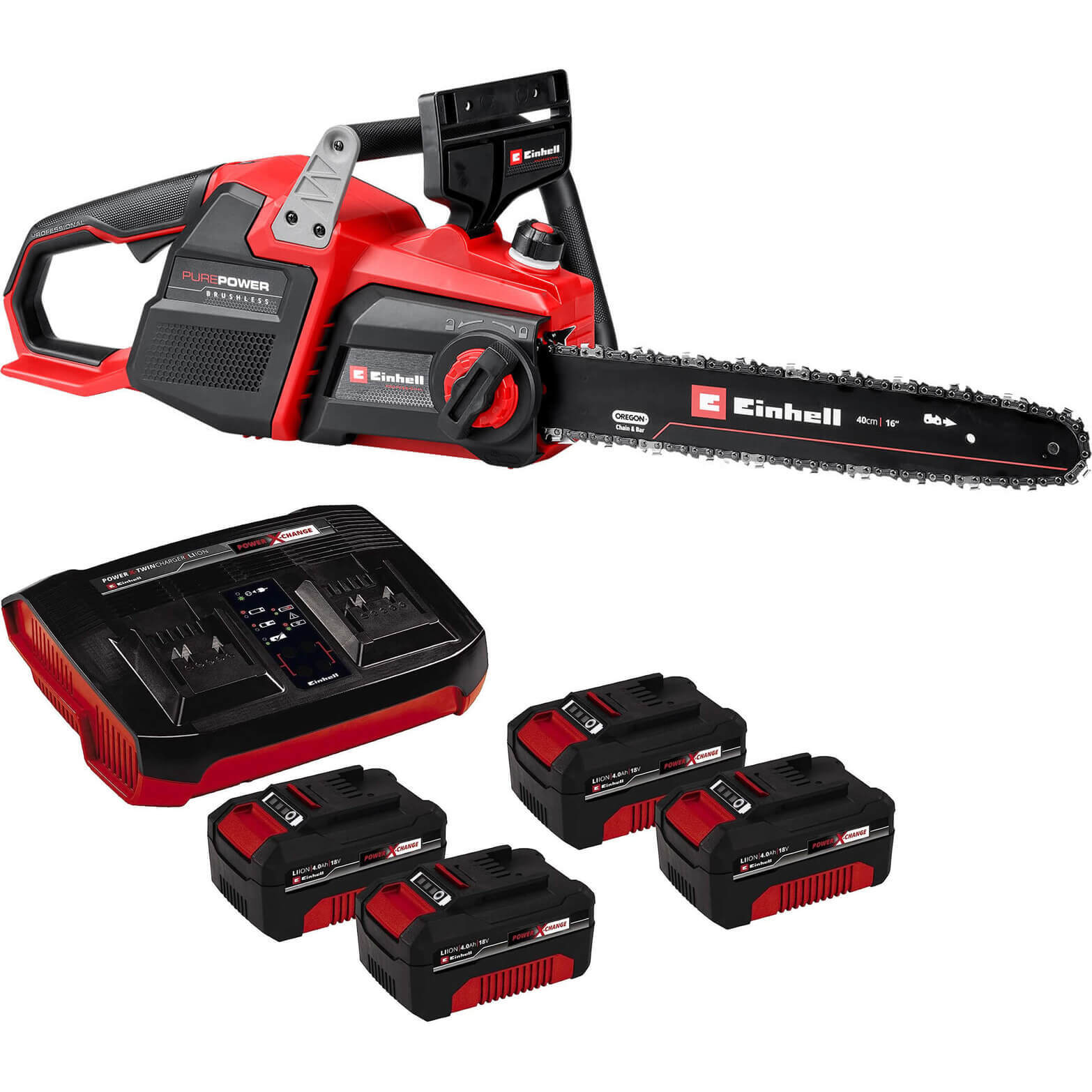 Einhell Professional GP-LC 36/40 Li BL 36v Cordless Brushless Chainsaw 400mm 4 x