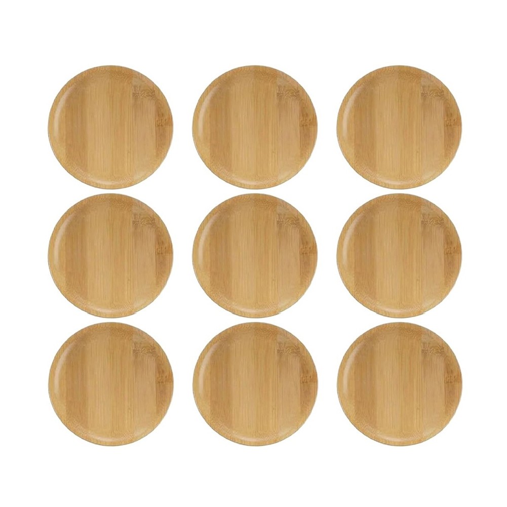 9 Pcs Wine Glass Charcuterie Topper, Charcuterie Wine Glass Topper, Bamboo5128