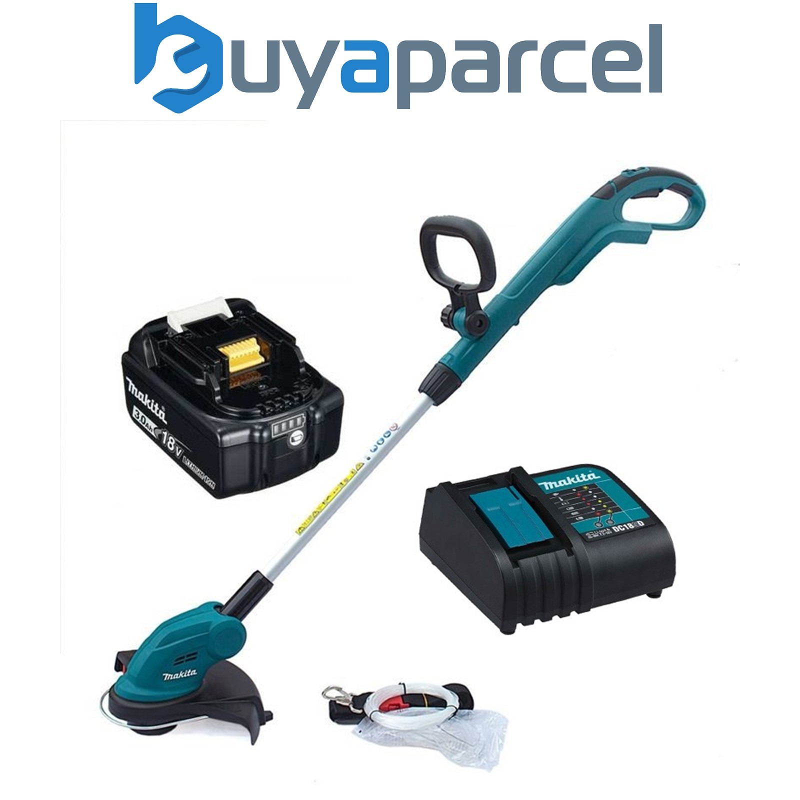 Makita DUR181SF LXT 18v Lithium Ion Cordless Grass Line Trimmer Strimmer + 3ah