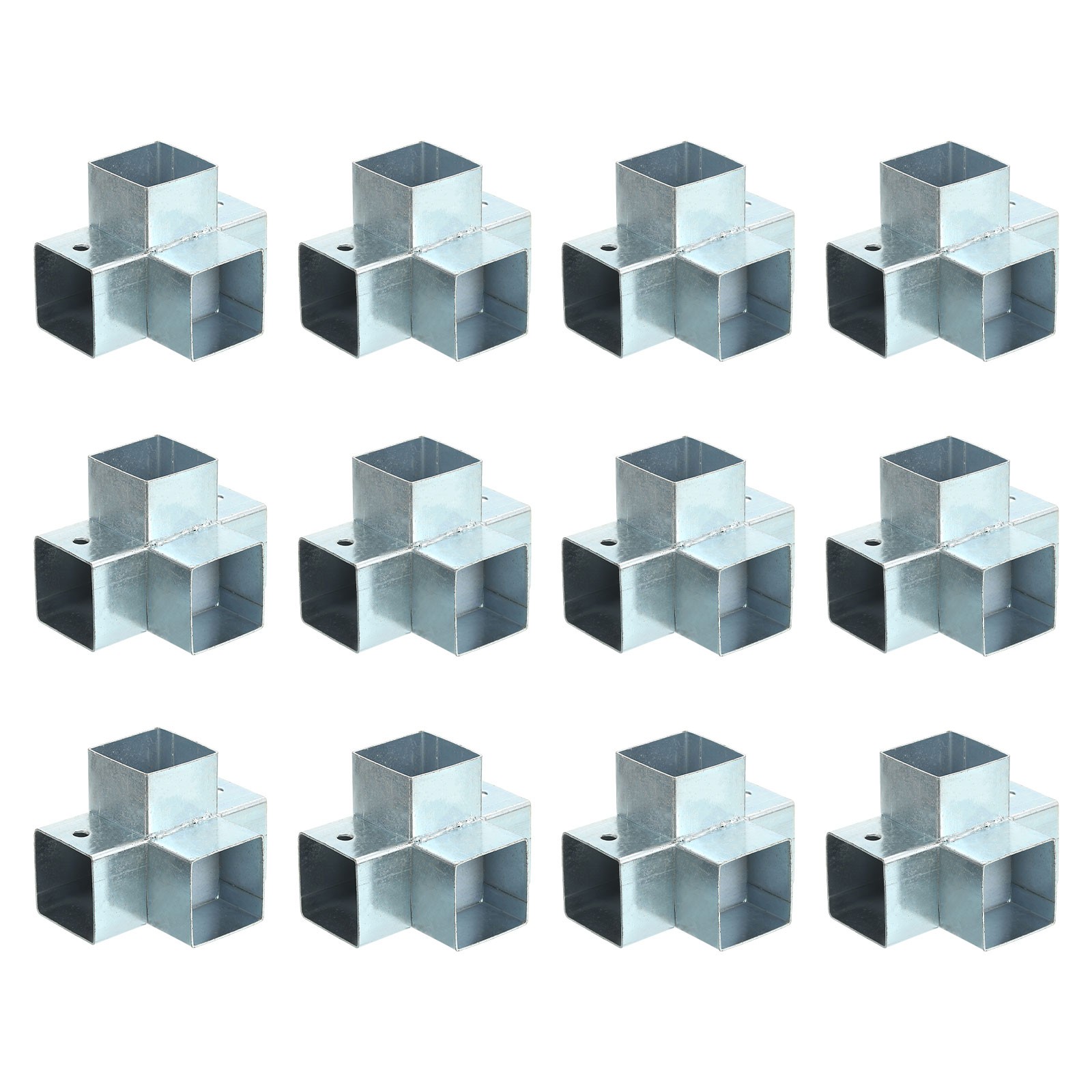 4-Way Gazebo Brackets Kit, Angle Bracket for 1.3" x 1.3" Lumber (12 Pack)