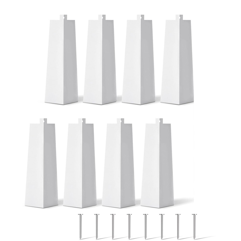 8 Pcs Aluminum Siding Corners 8 Inch Outside White Siding Corner Caps3024