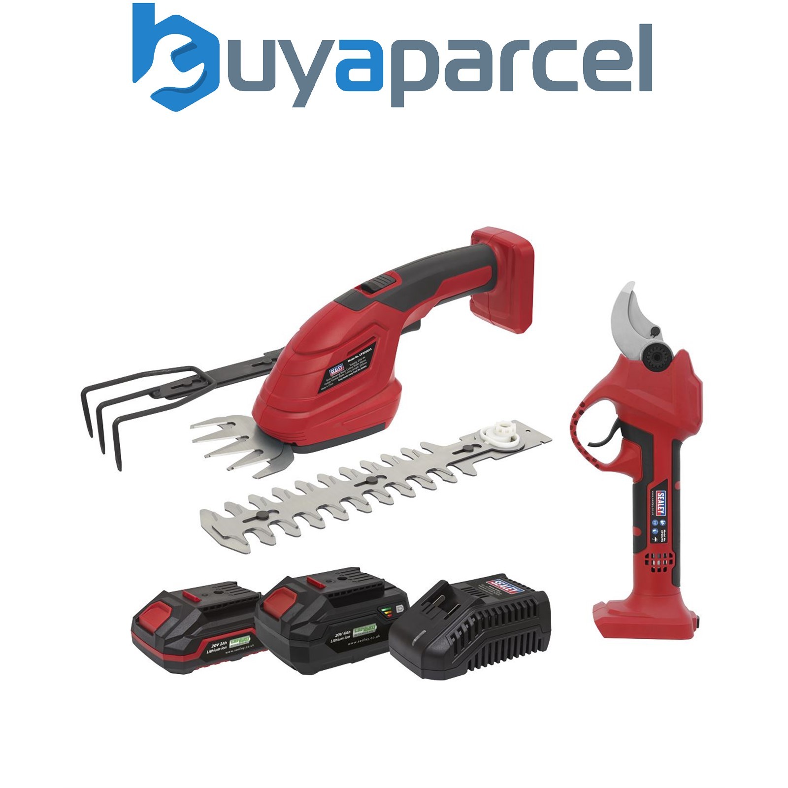 Sealey CP20VCOMBO14 2 x SV20 Series Cordless Power Tool Gardening Kit 20V - 2 Ba